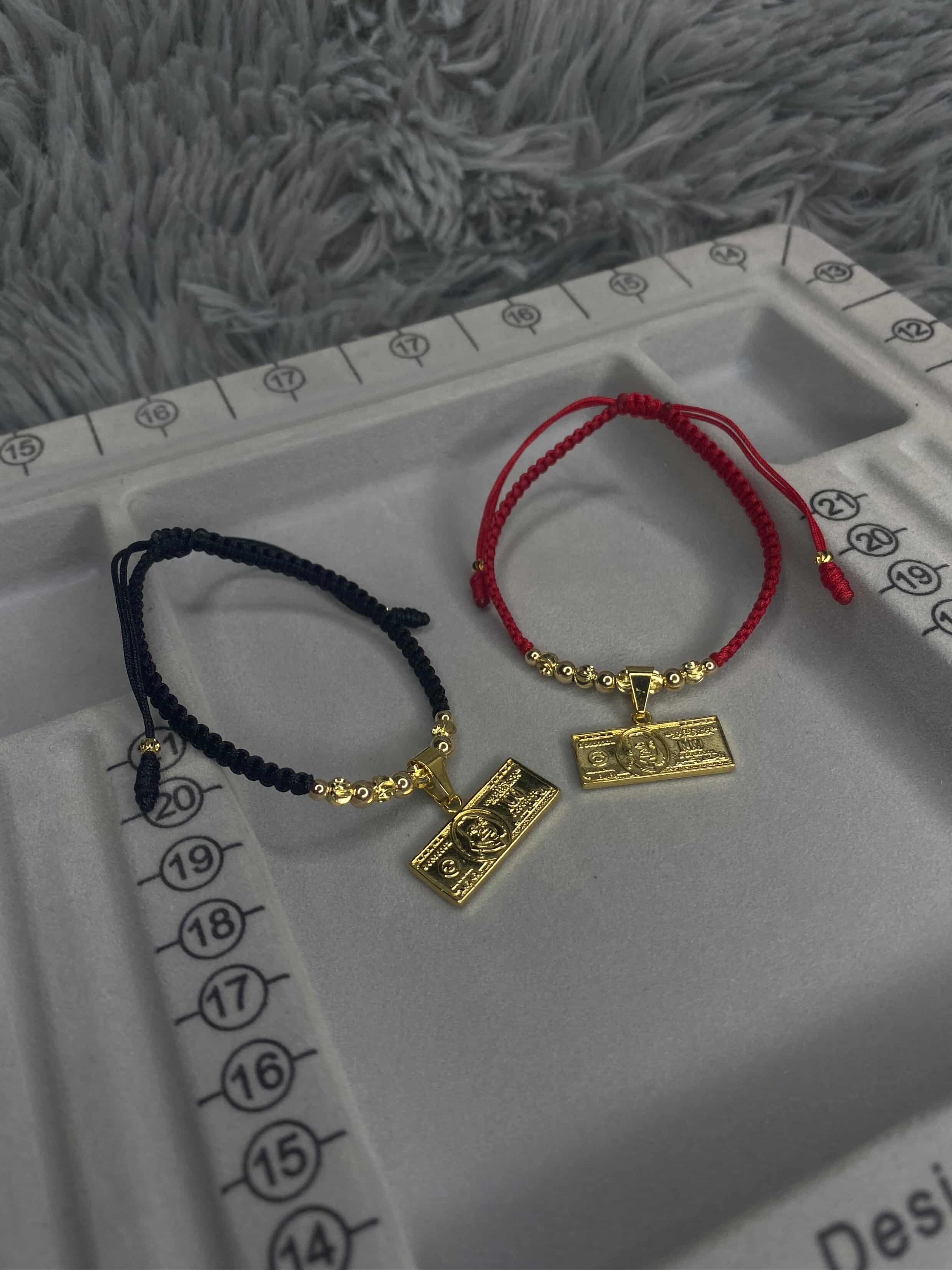 CONJUNTO PULSERAS DOLLAR INTERCALADAS ITALY LISO