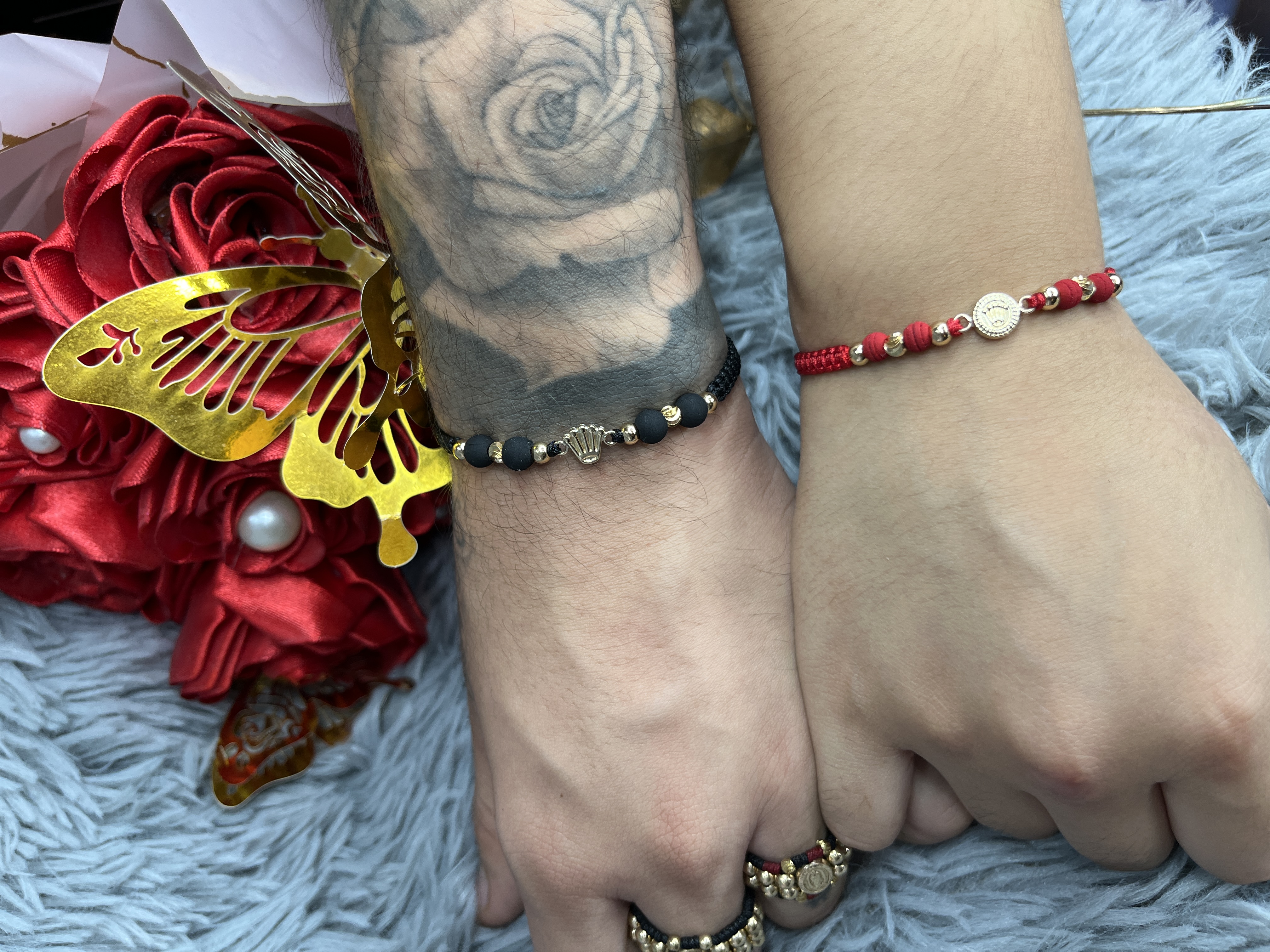 CONJUNTO PULSERAS ROLEX INTERCALADO ITALY LISO