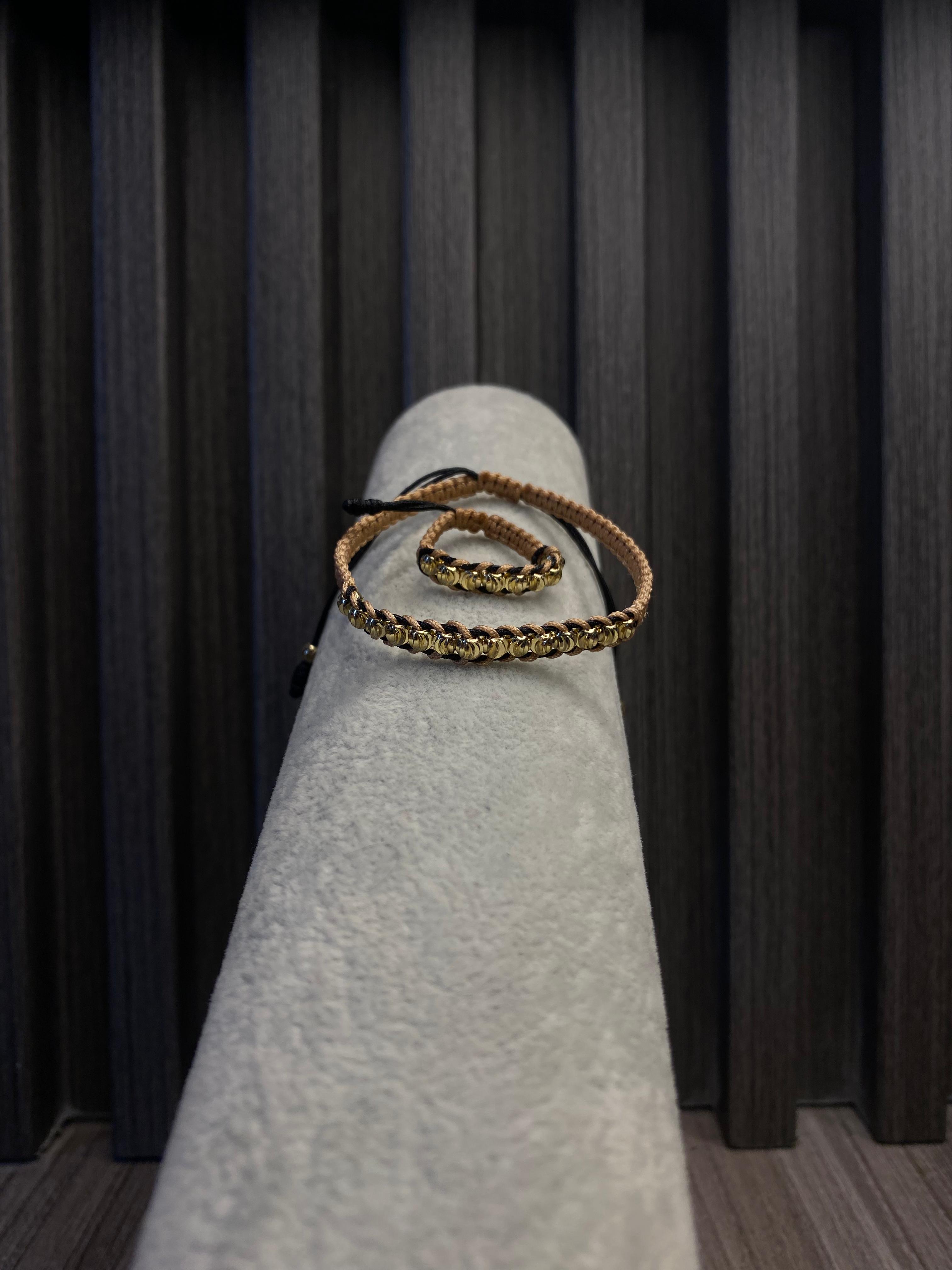 CONJUNTO PULSERA + ANILLO ENTRELAZADO ITALY