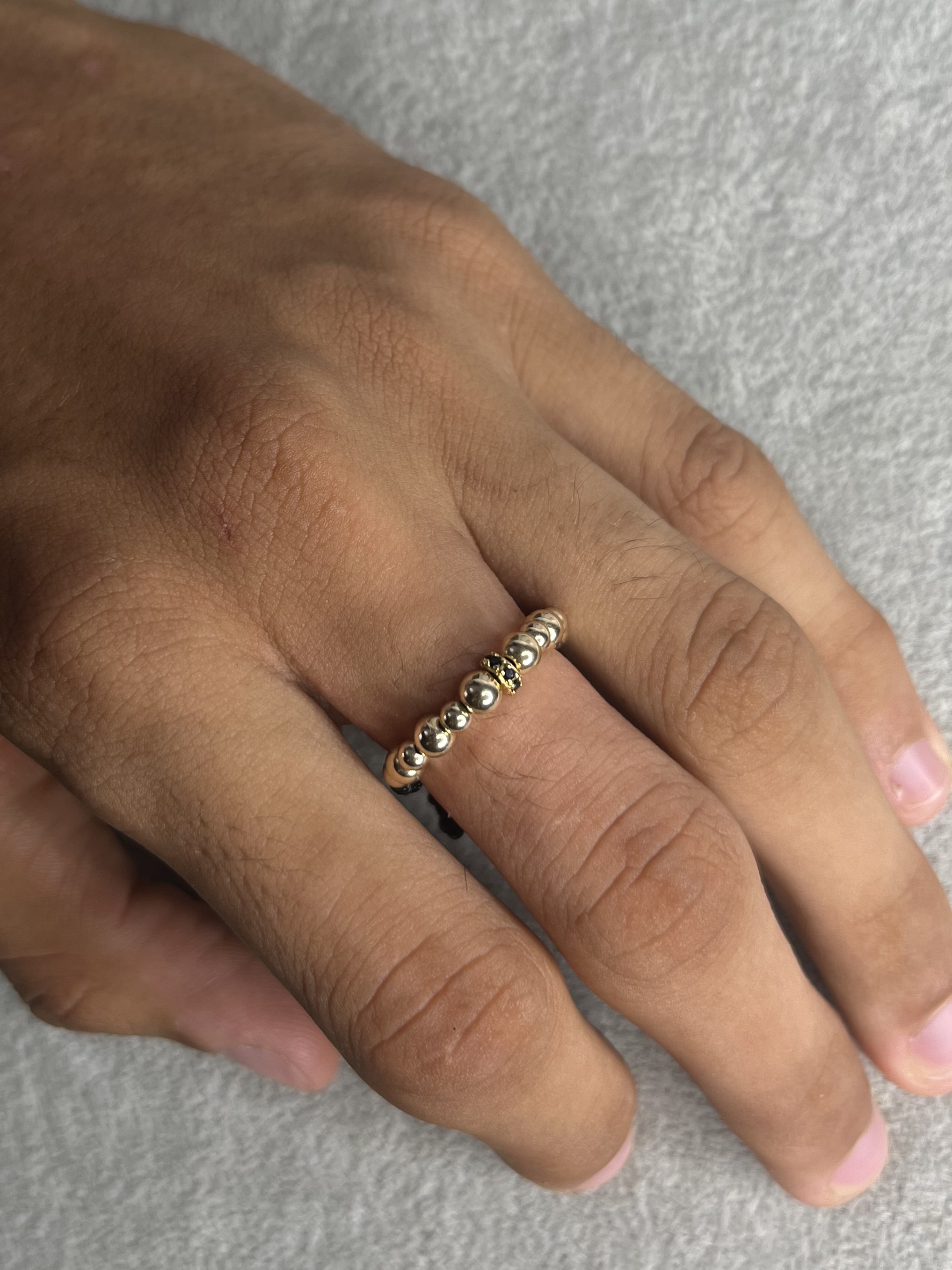 ANILLO RONDEL INTERCALADO LISO