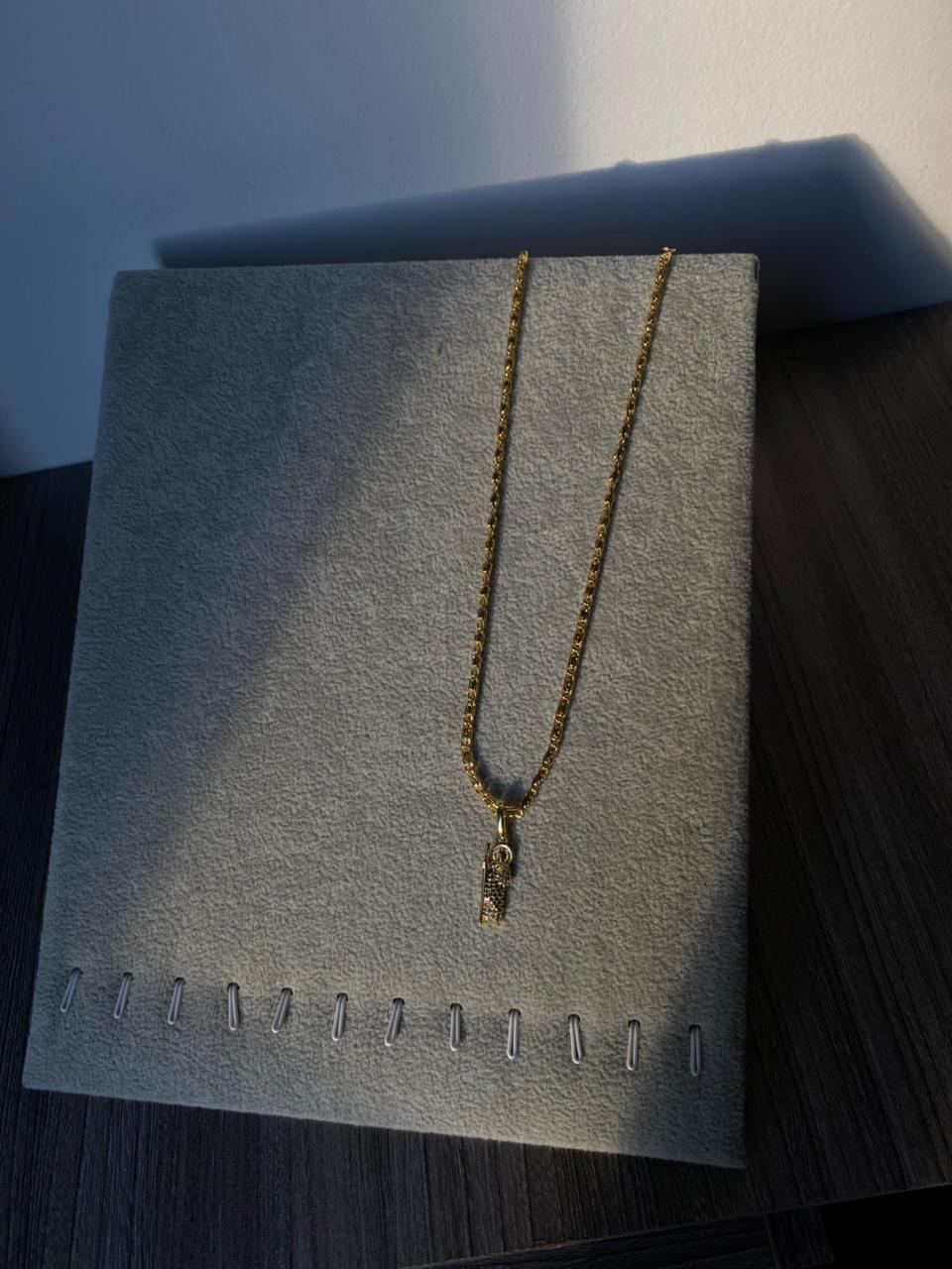 CADENA CARACOL GRUESO DIJE SAN JUDAS TADEO