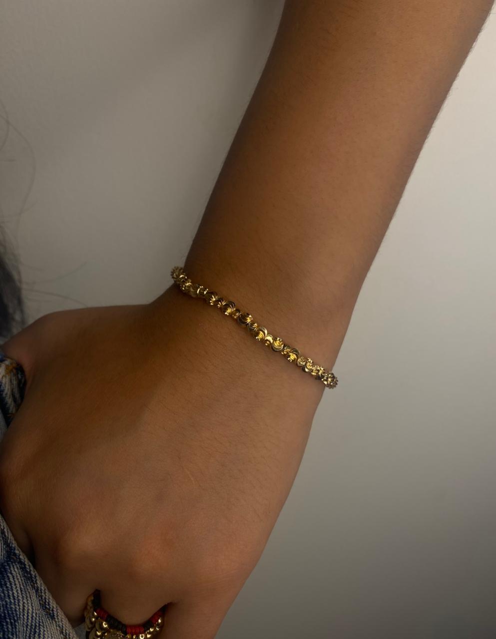 PULSERA  FULL BALINES INTERCALADOS ITALY