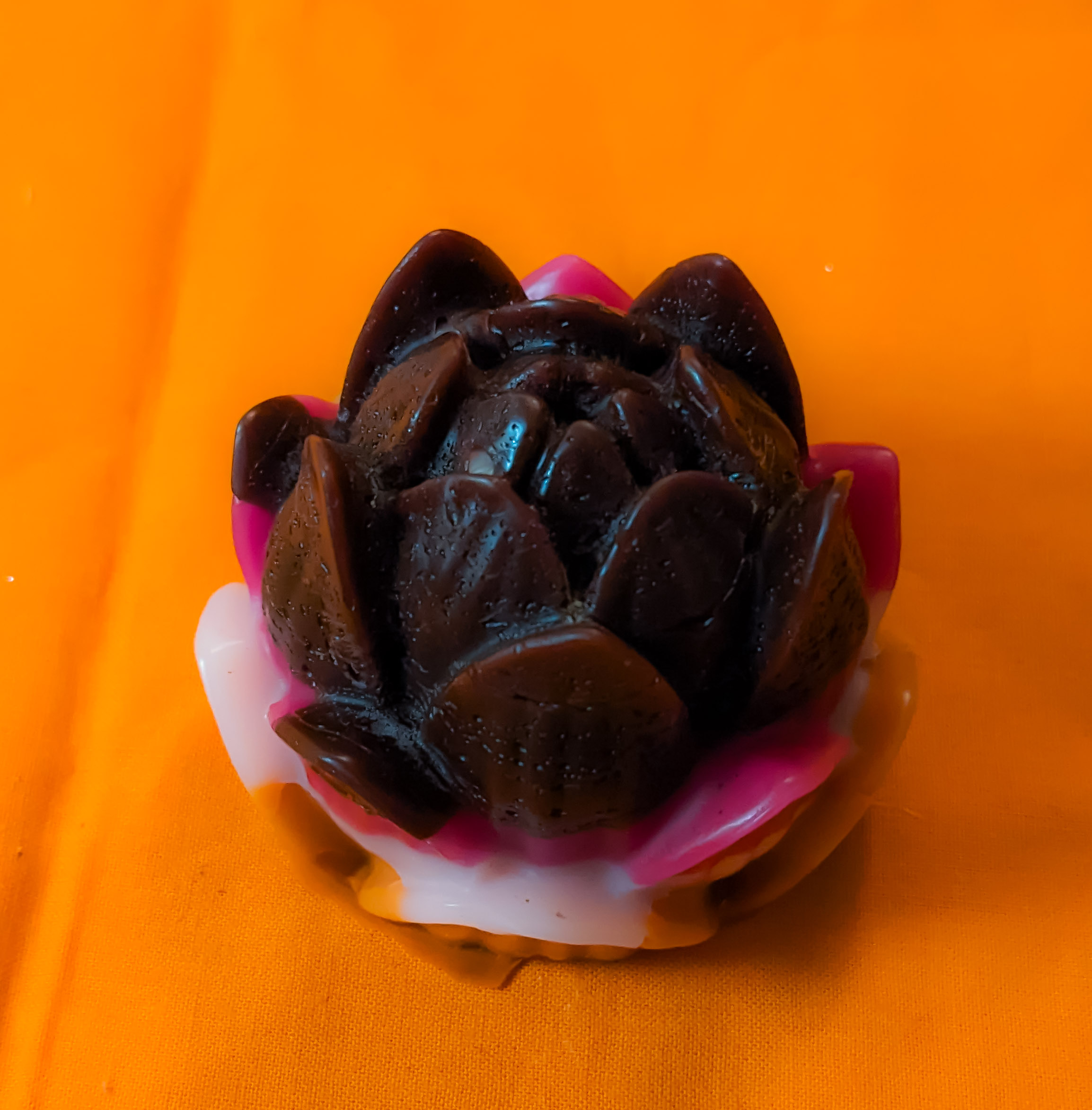  Lesbian Flag Reversed Colors Lotus Candle
