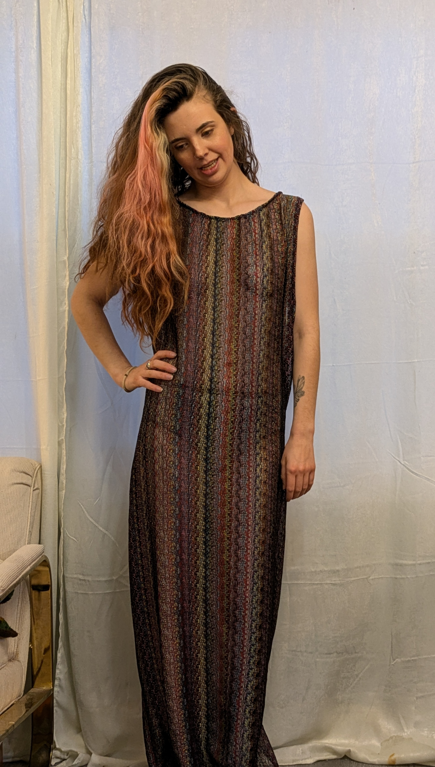 Sheer Maxi Dress M-L