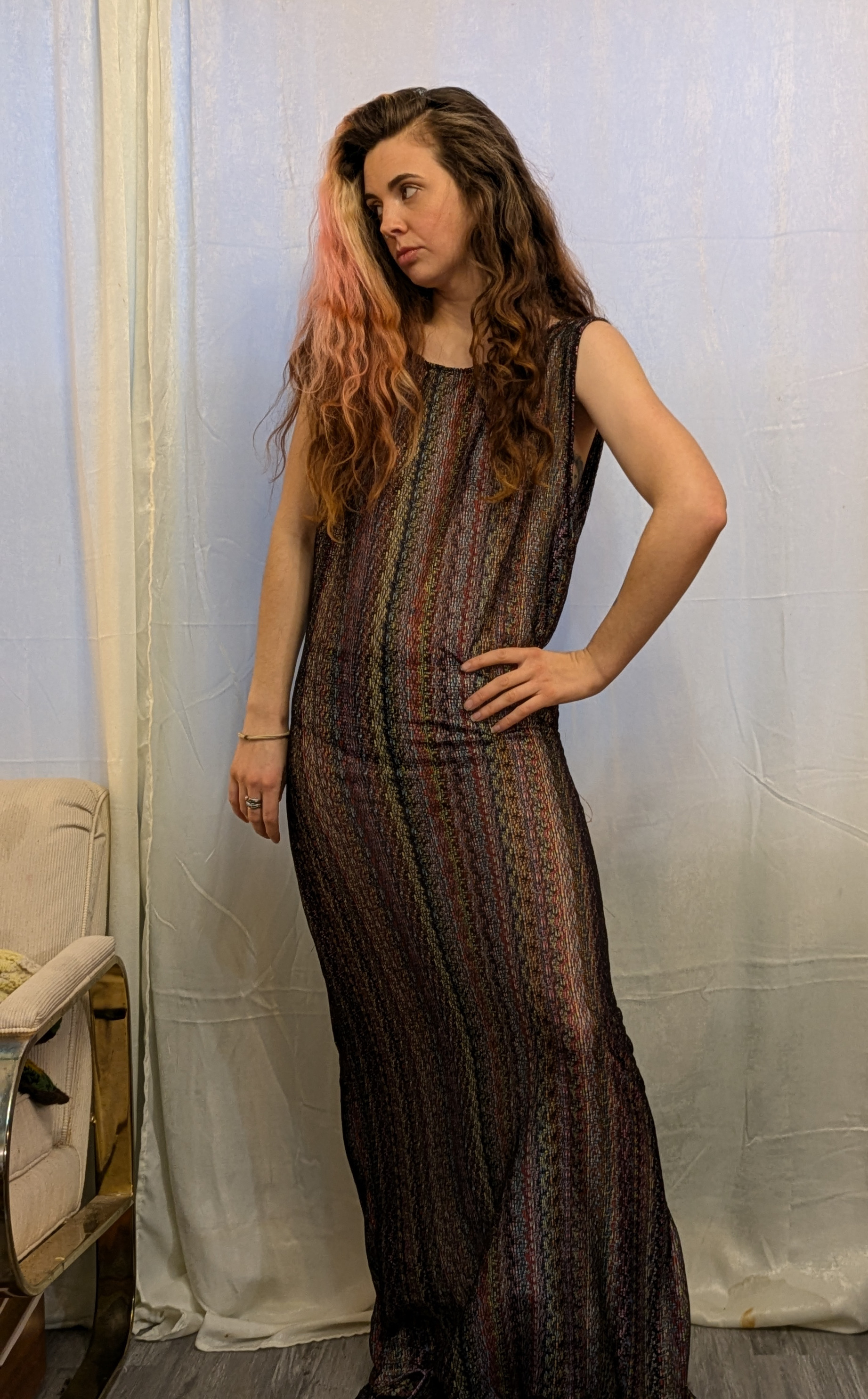 Sheer Maxi Dress M-L