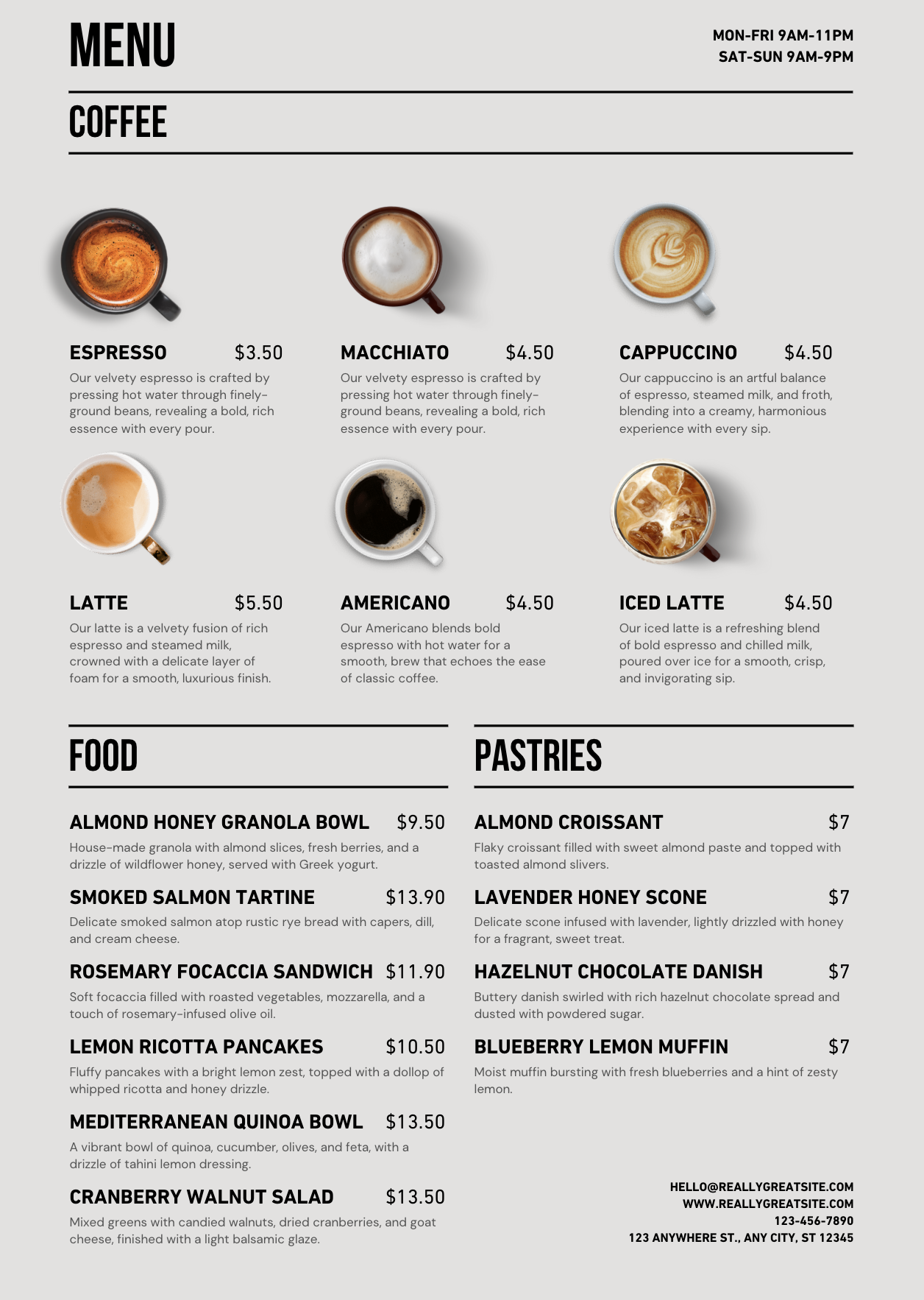 Coffee List