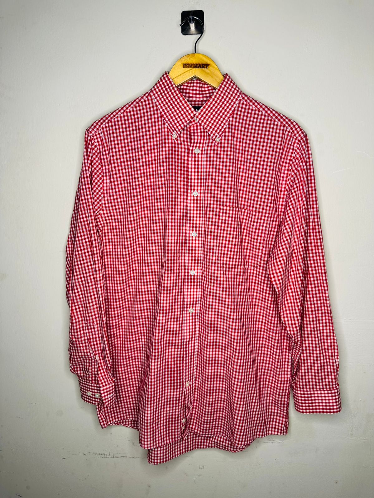 Red Checkered Long Sleeve Shirt