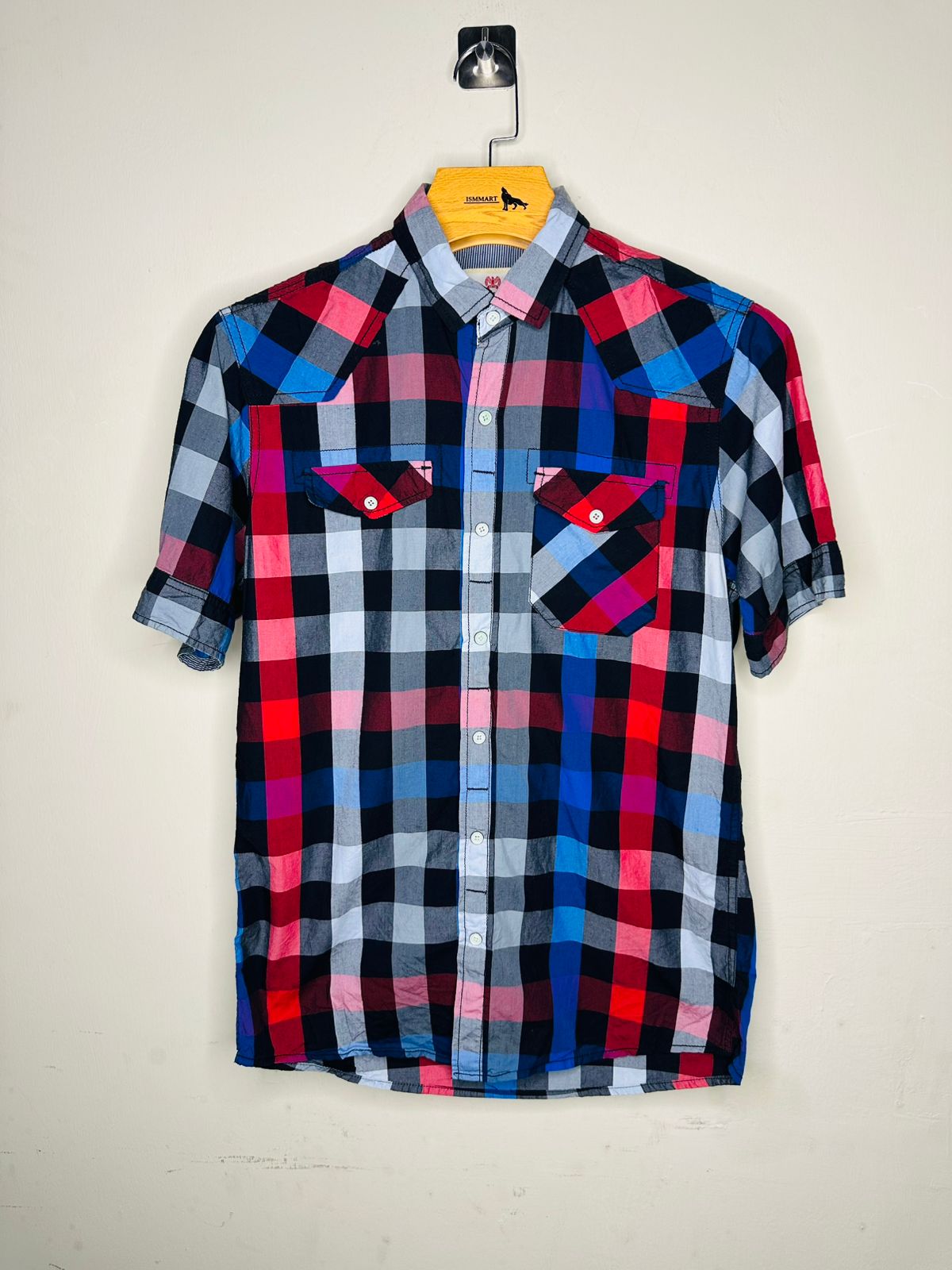 Men's Checkered Short Sleeve Shirt