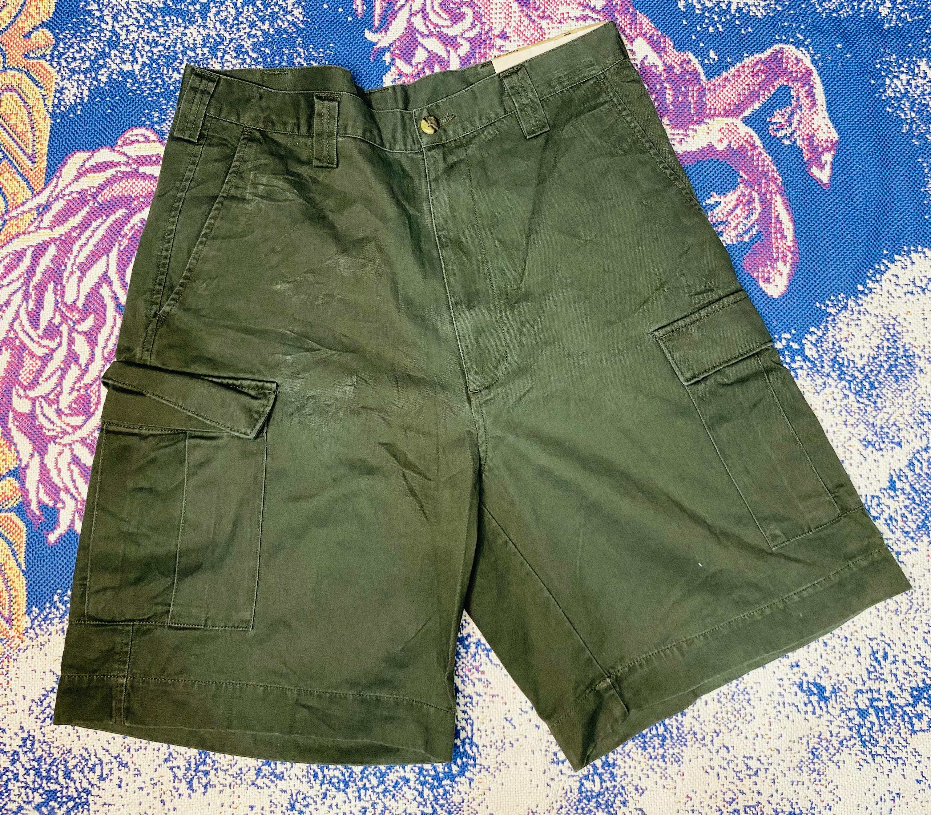 Green Cargo Shorts