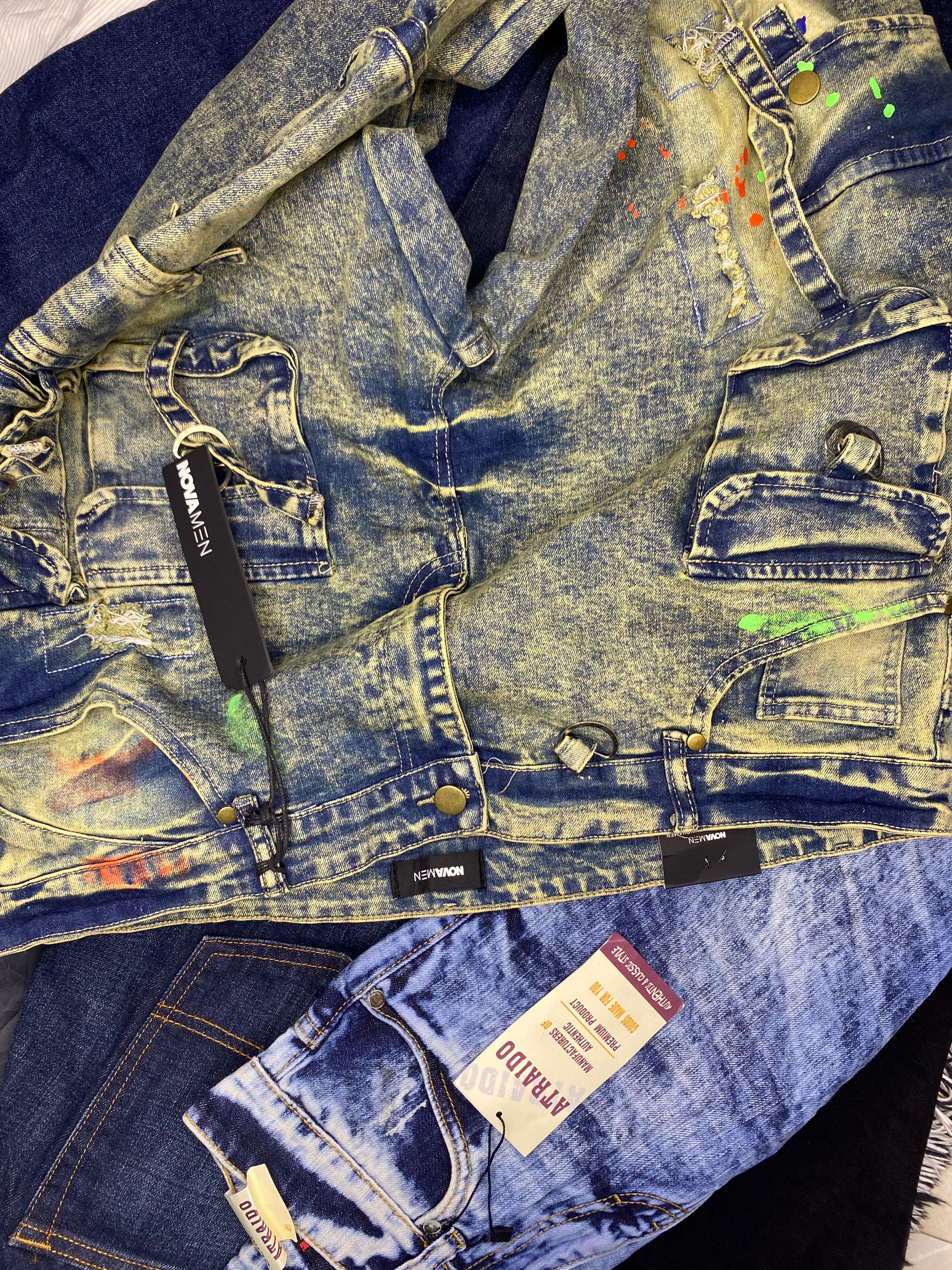 Distressed Denim Jeans Collection
