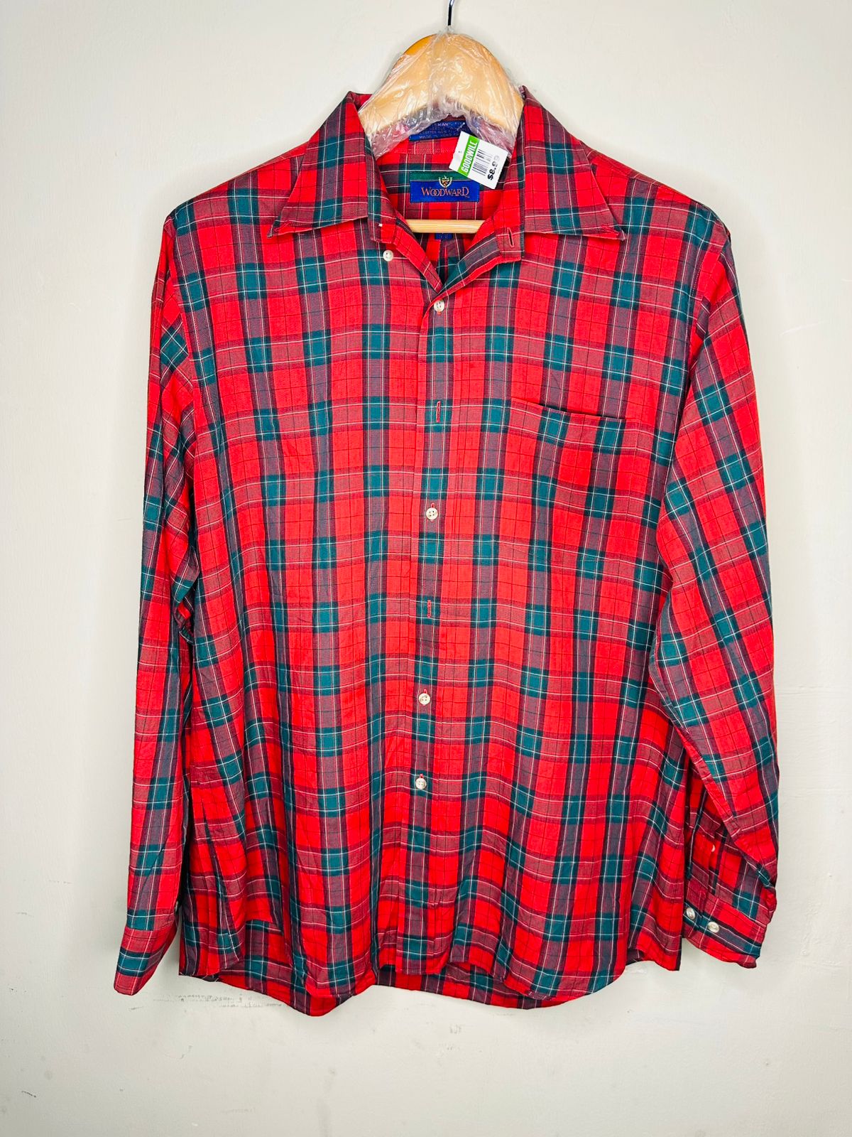 Red Plaid Long Sleeve Shirt