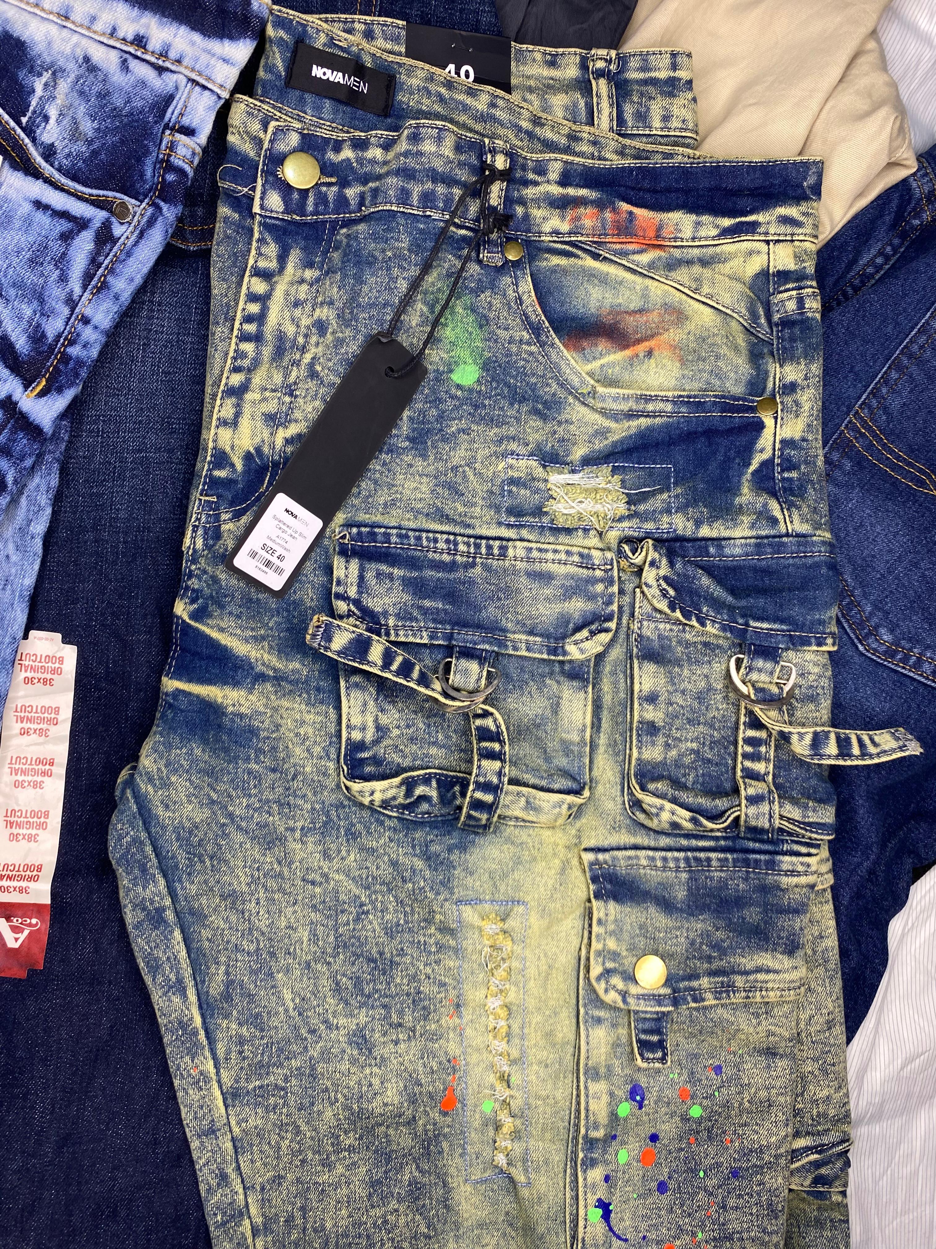 Men’s casual cargo jeans