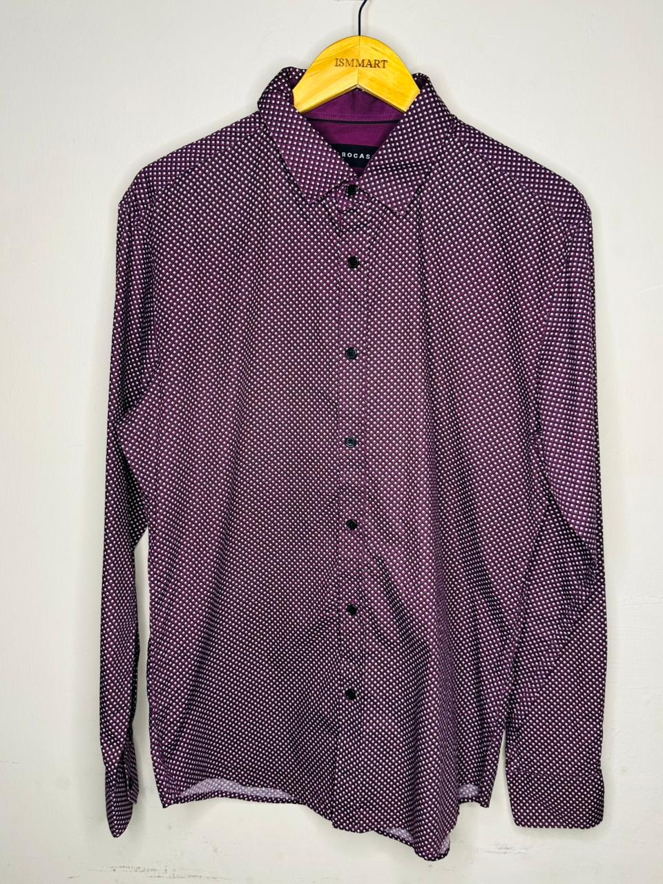 Men's Patterned Button-Up Shirt