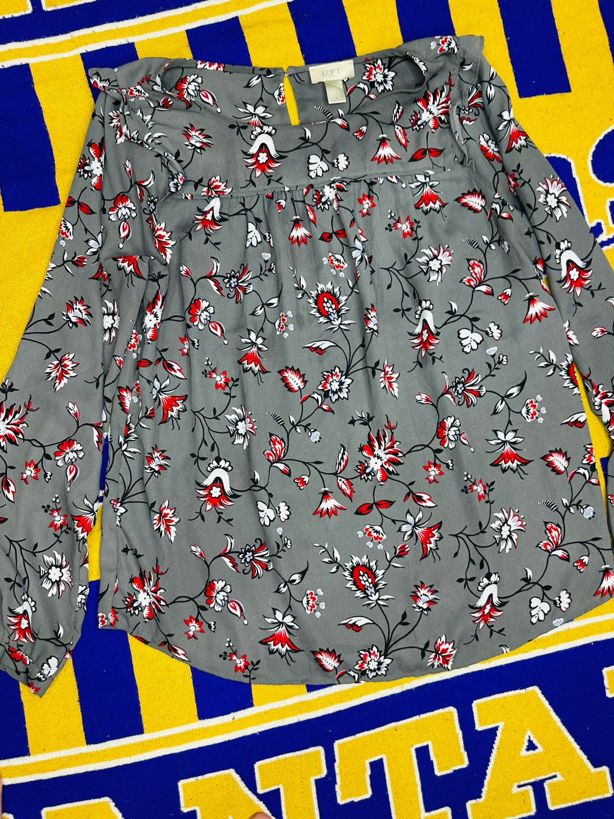 Floral Long-Sleeve Blouse