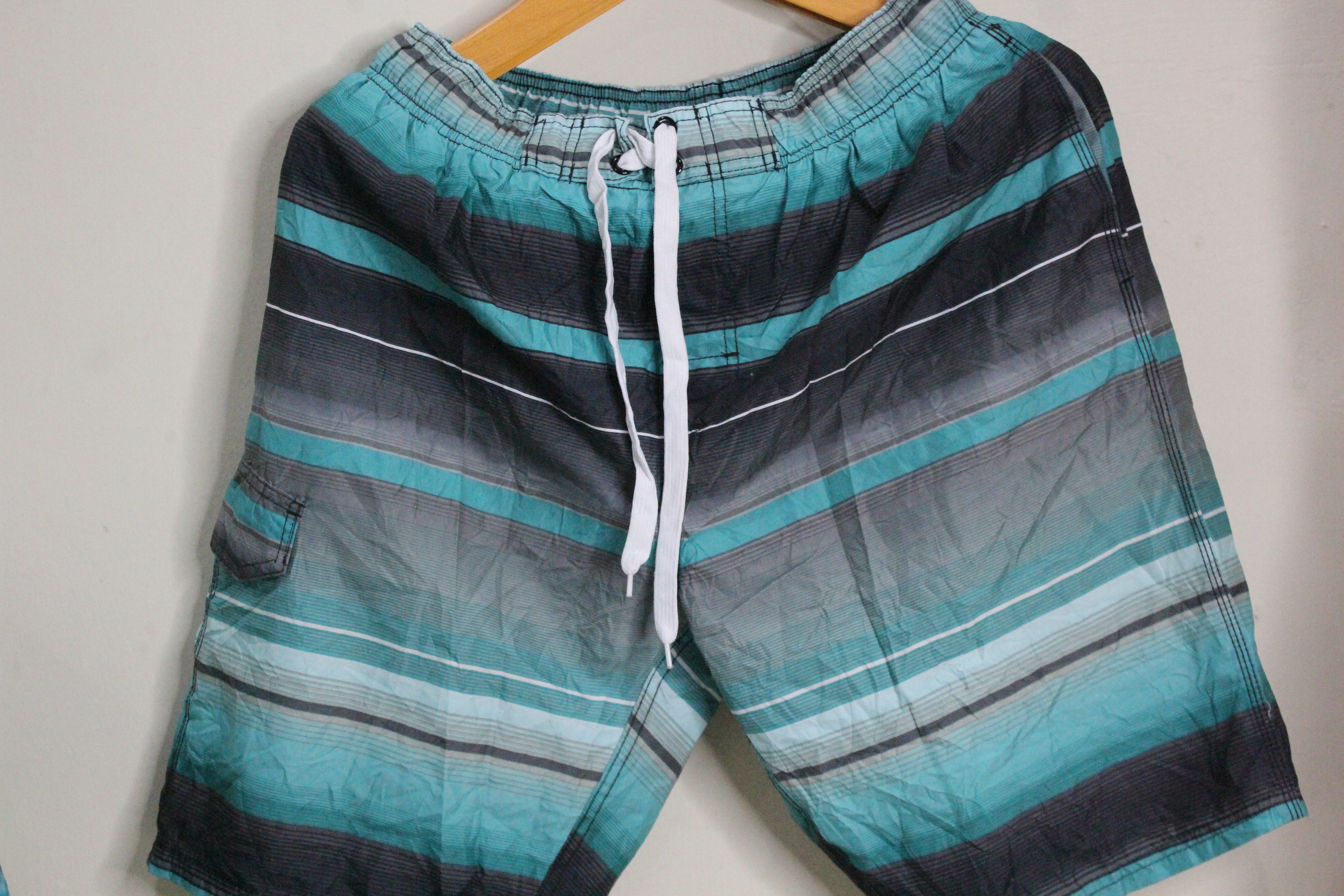 Men's striped beach shorts