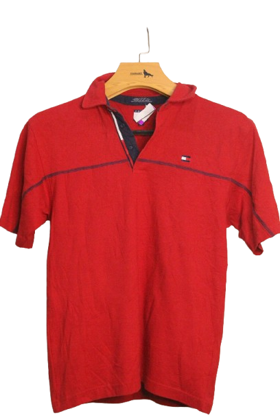 Red Tommy Hilfiger Polo Shirt