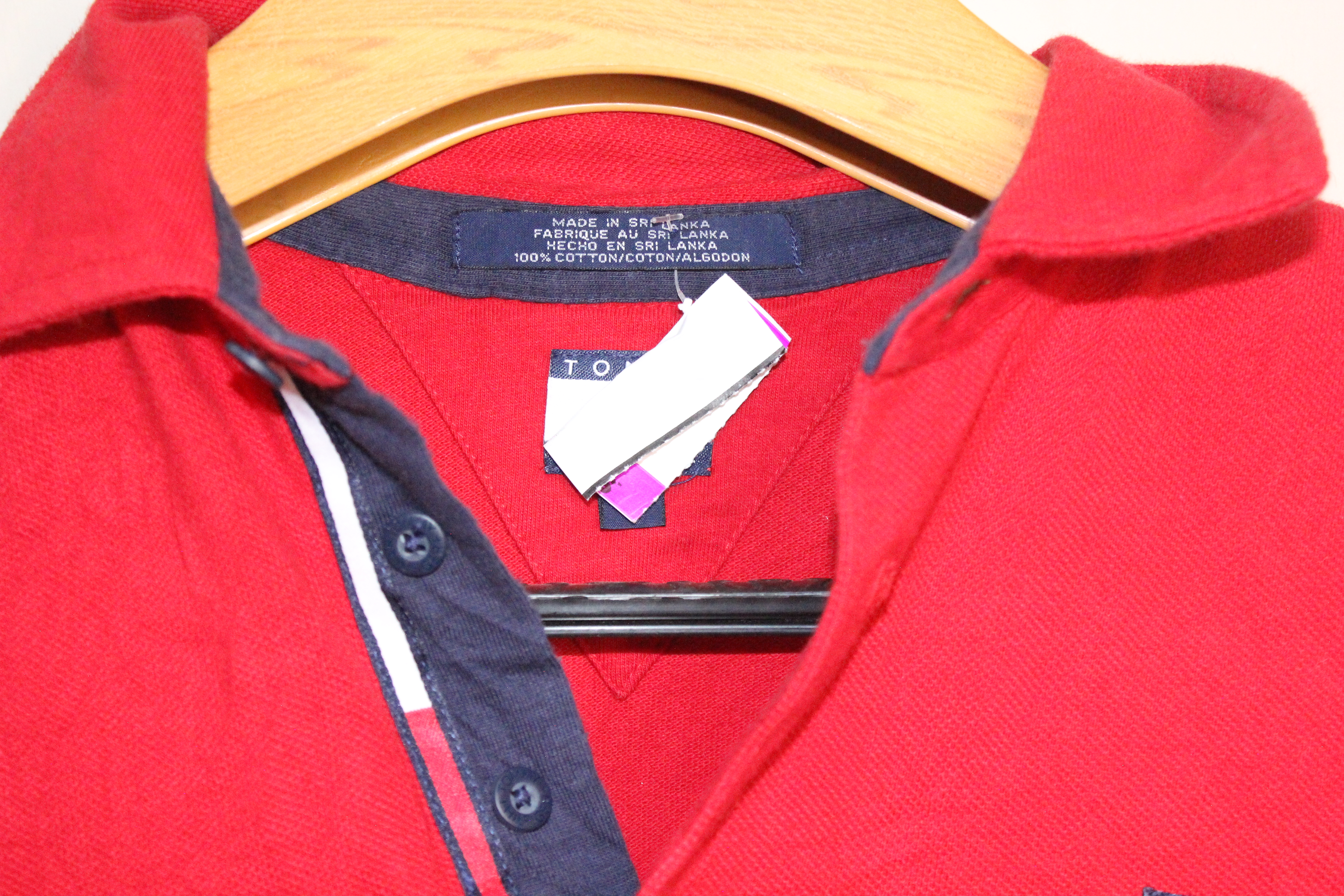 Red Tommy Hilfiger Polo Shirt