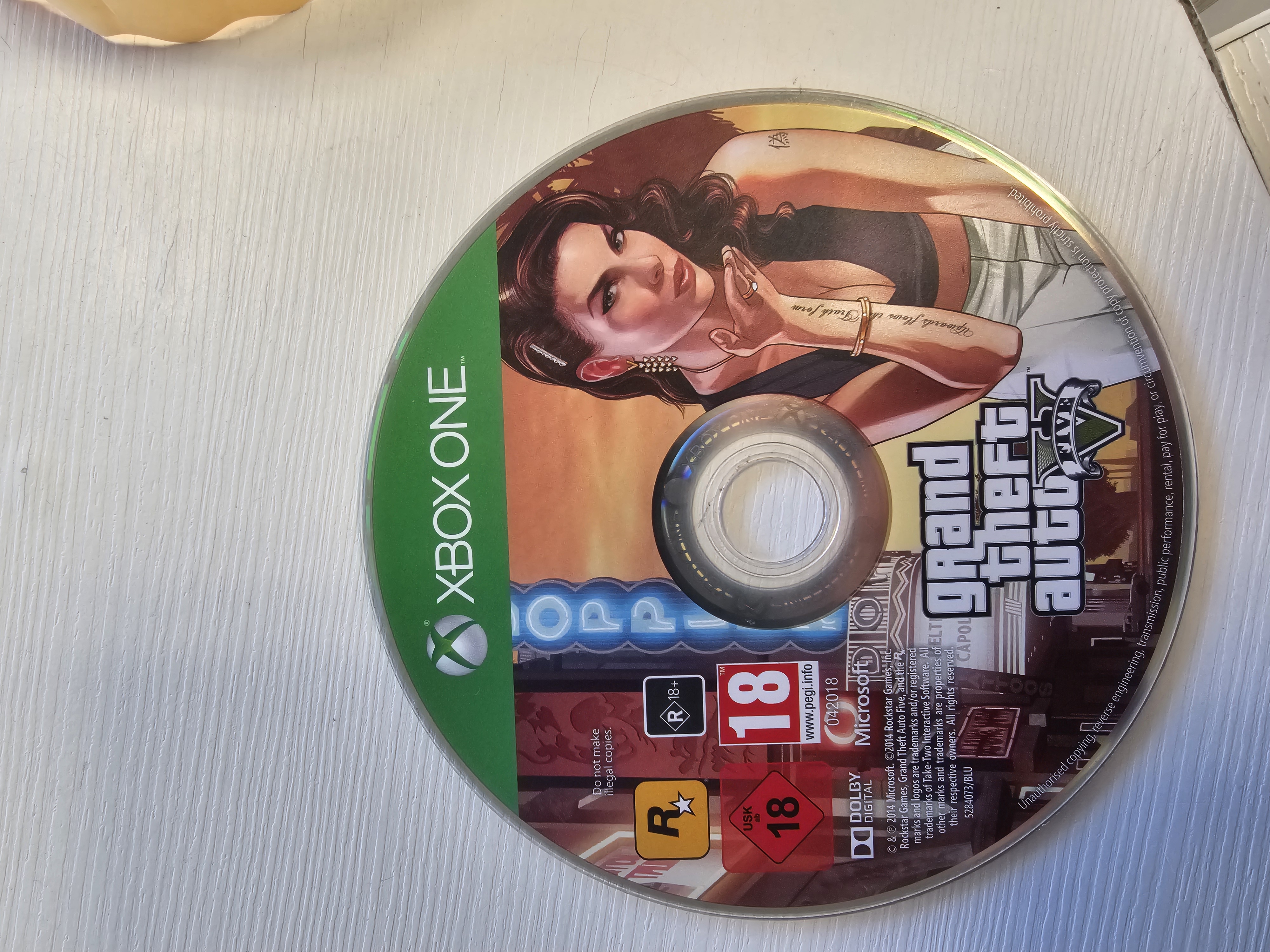 Grand Theft Auto V Xbox One diskas