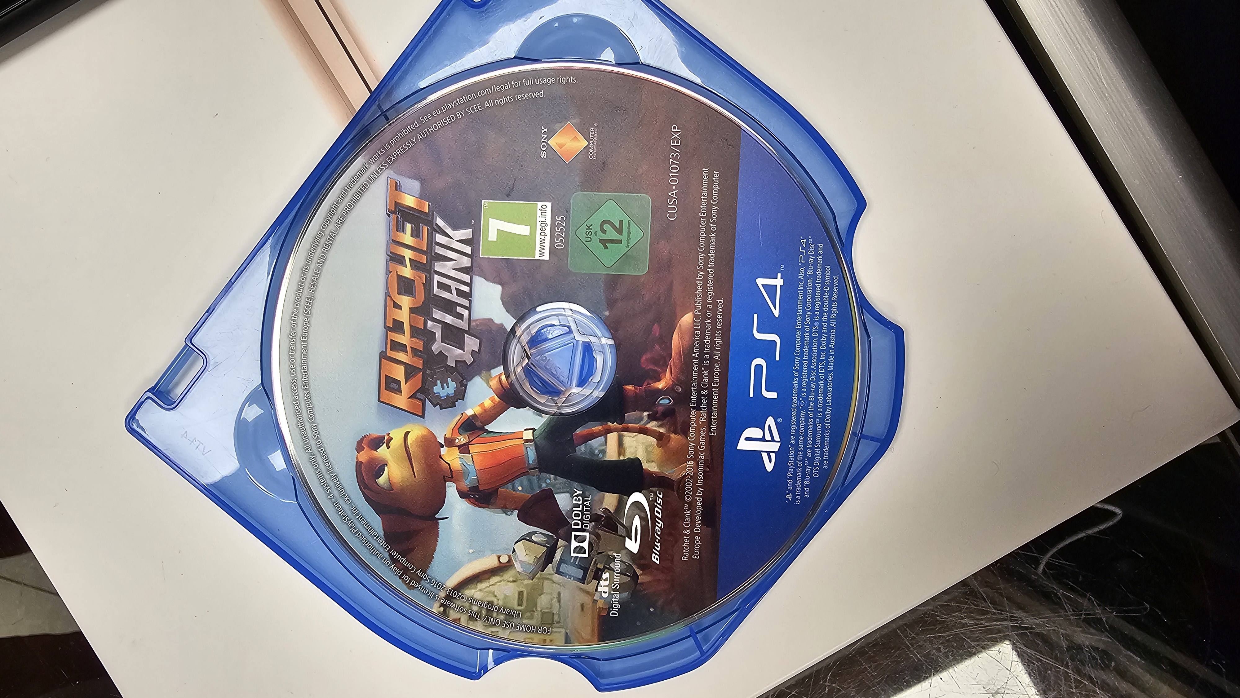 Ratchet & Clank PS4 žaidimo diskas