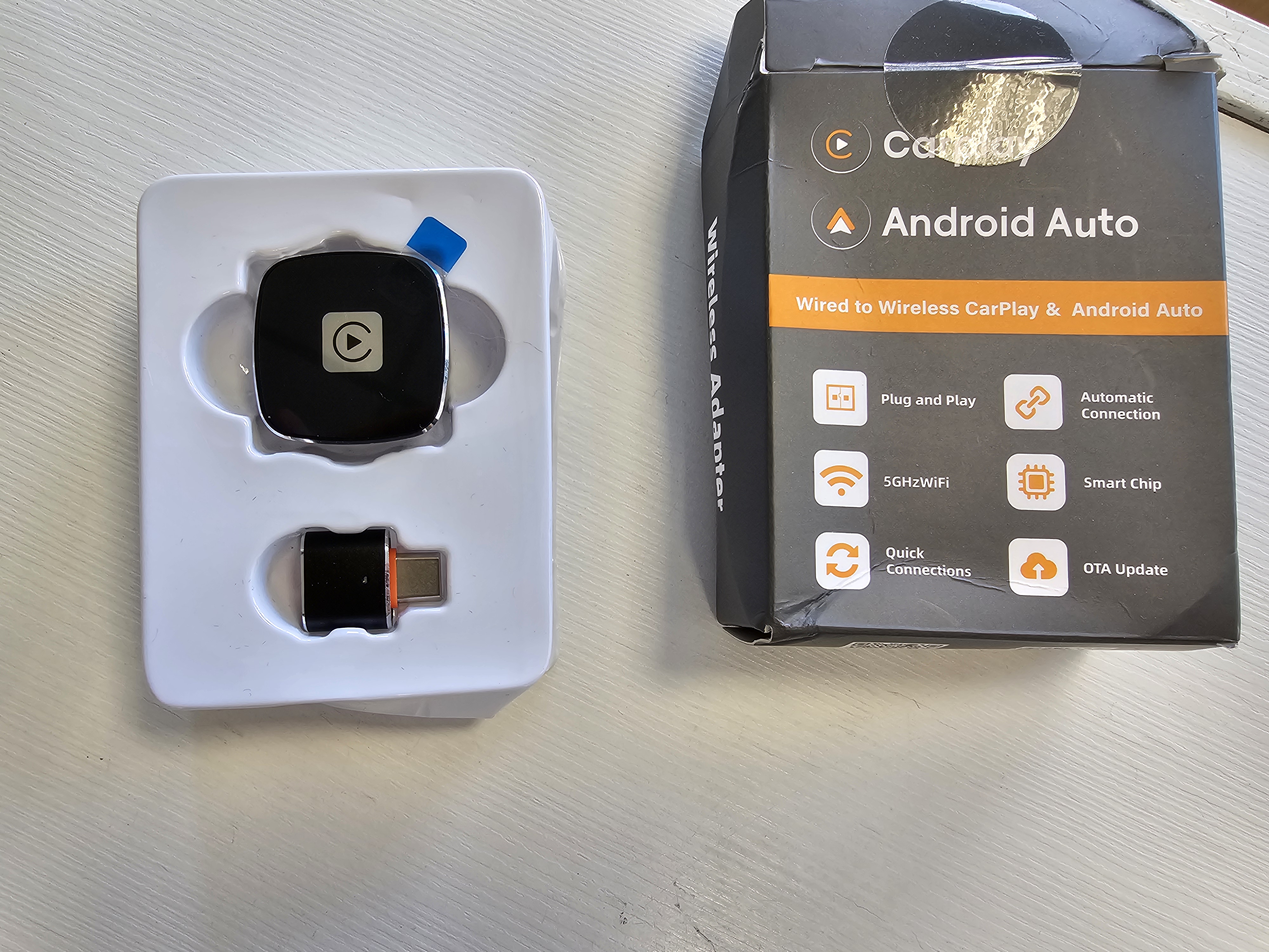 Android Auto bevielis adapteris