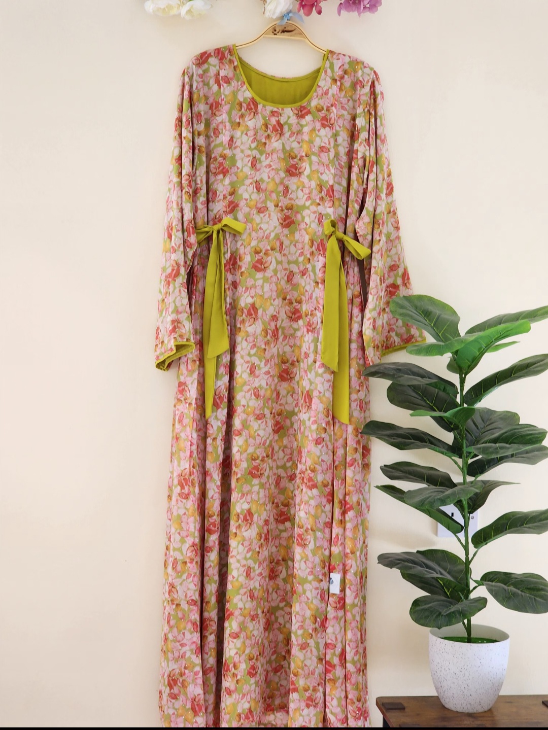 جلابية شيفون مفصص٨