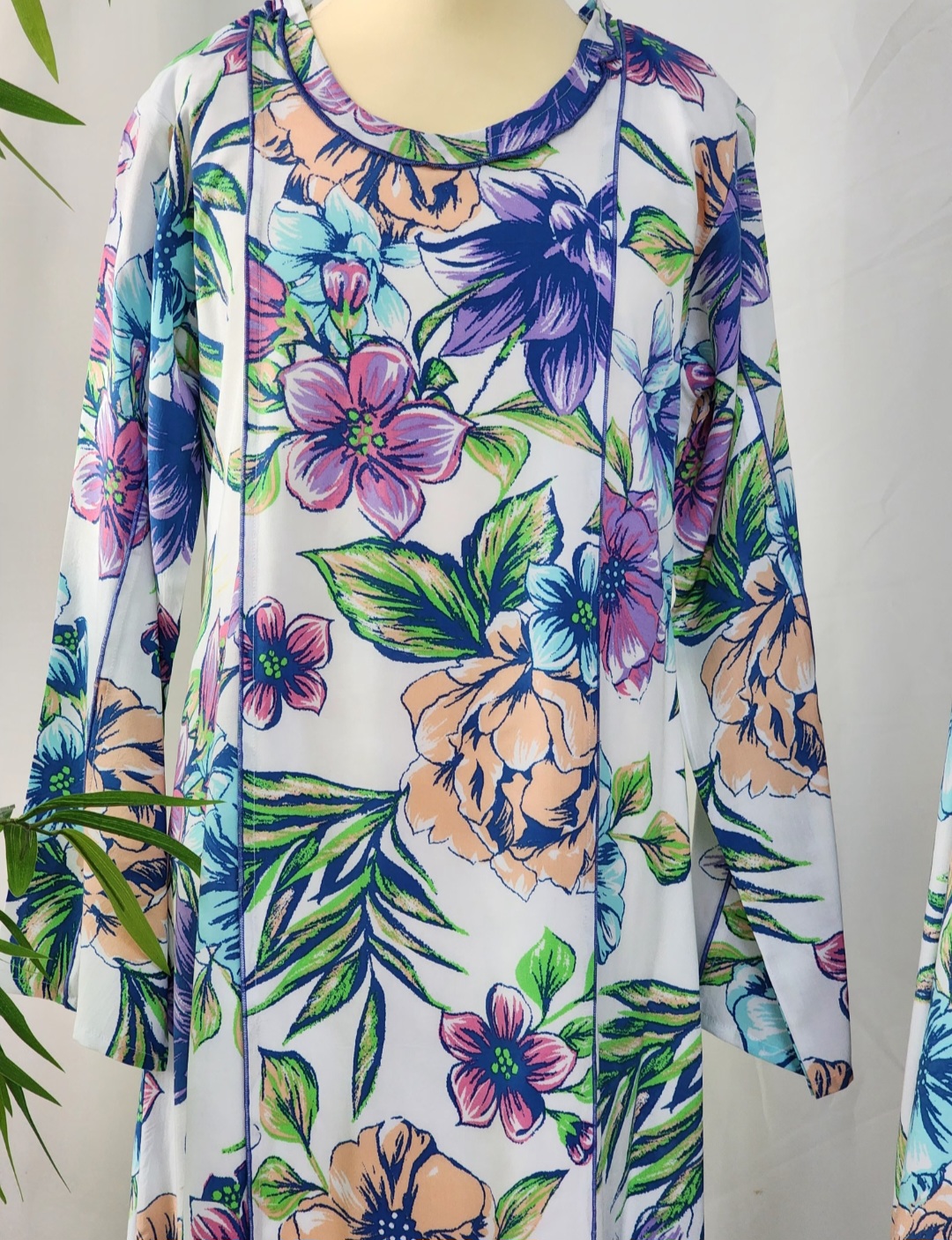 ( قطن رجلة)جلابية الورد 