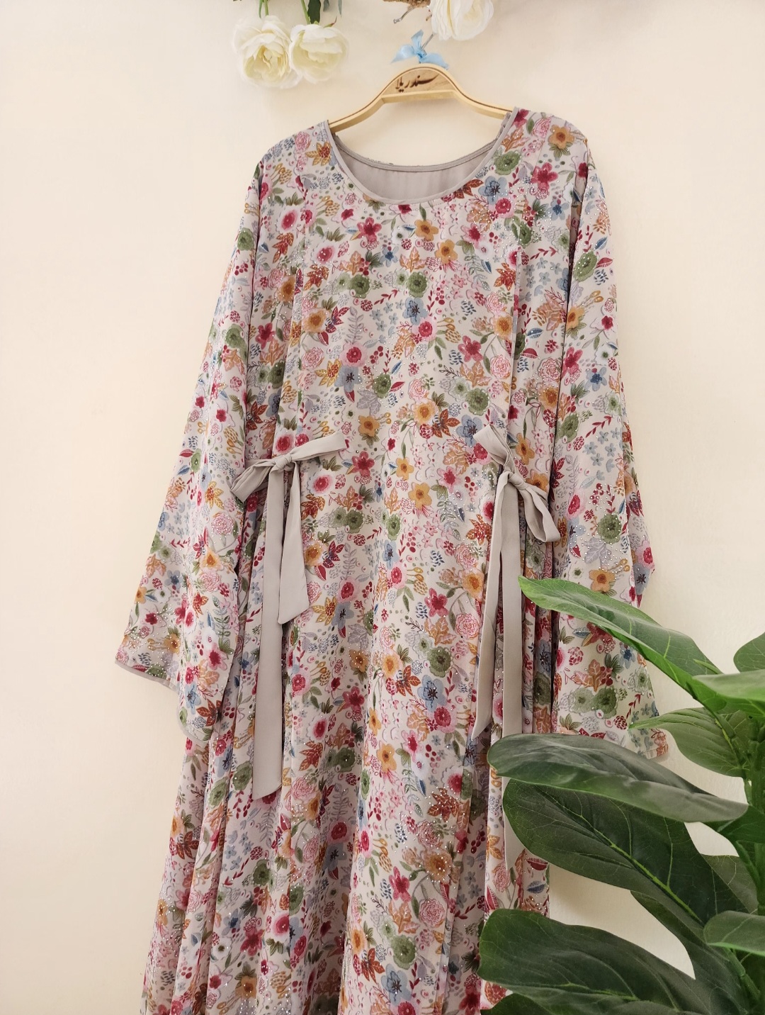 جلابية شيفون مفصص١١