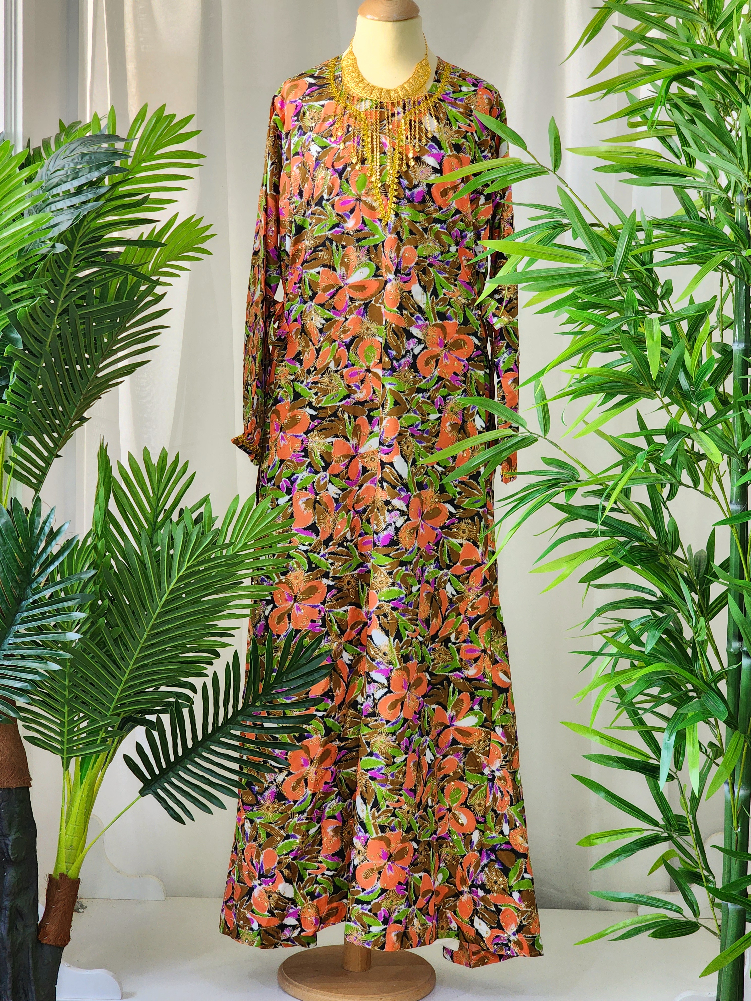 جلابية فخامة بقماش هندي به زري