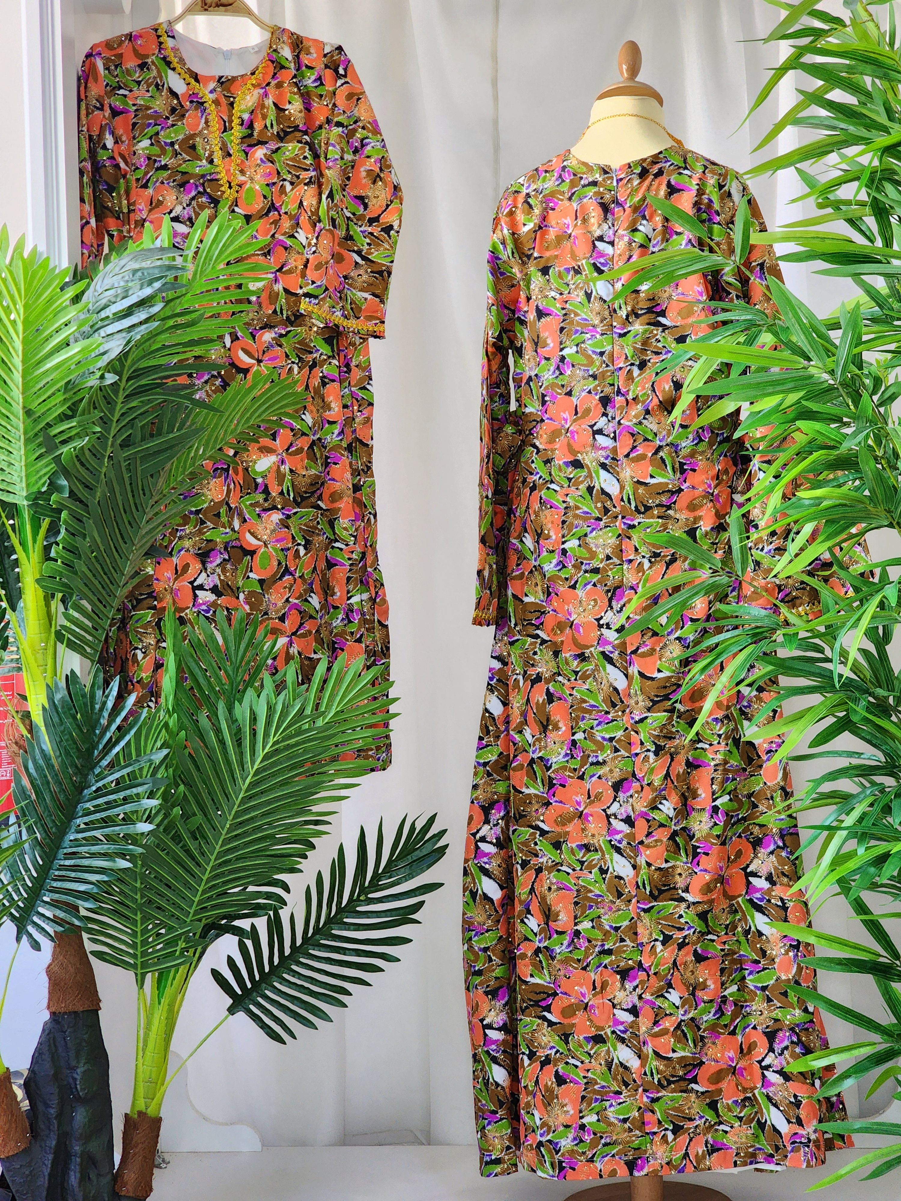 جلابية فخامة بقماش هندي به زري