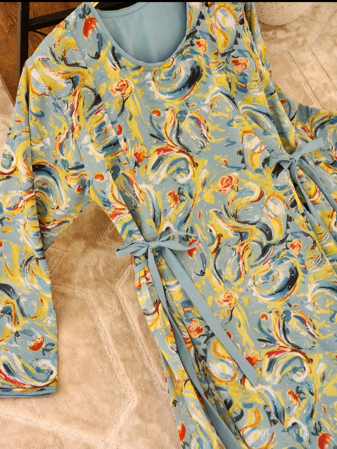 جلابية شيفون مفصص٤