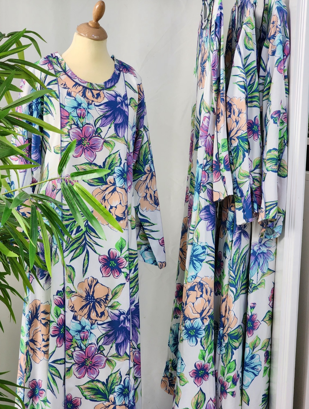 ( قطن رجلة)جلابية الورد 