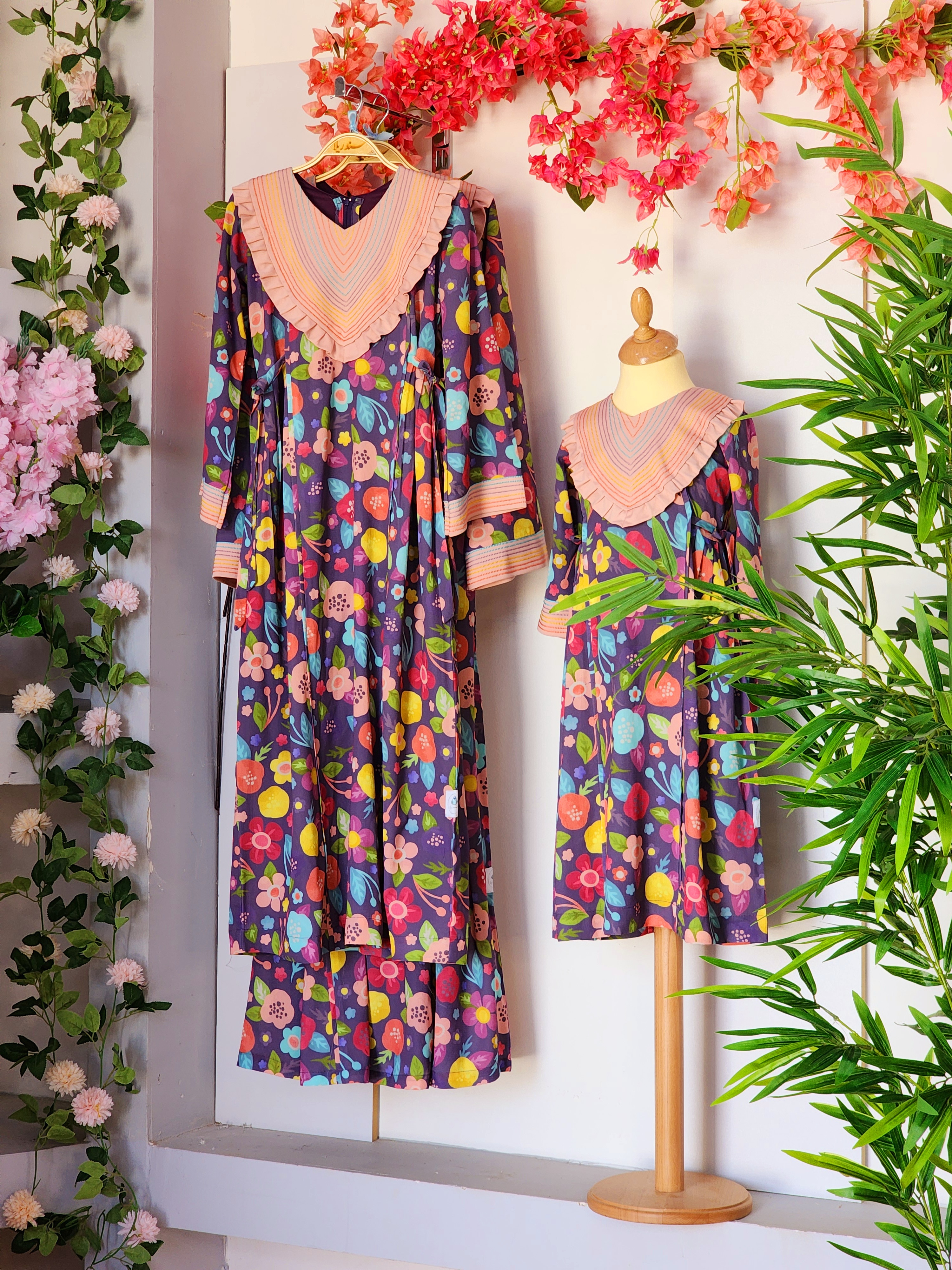 جلابية الورد المنثور