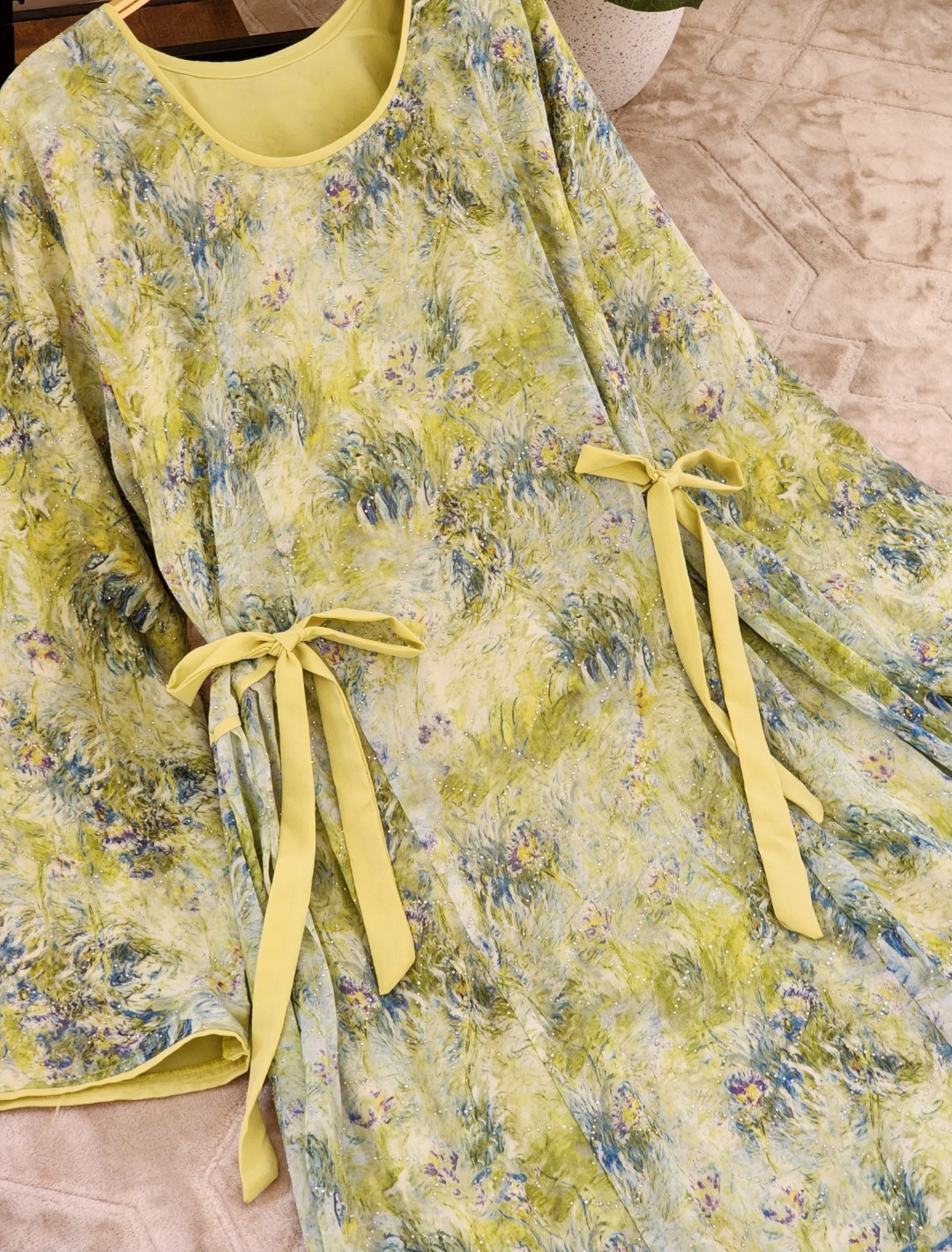 جلابية شيفون مفصص٥