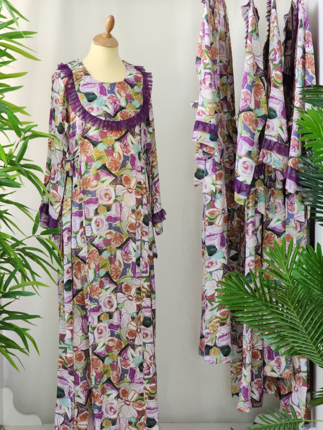  جلابية ألوان(قطن كشميري)