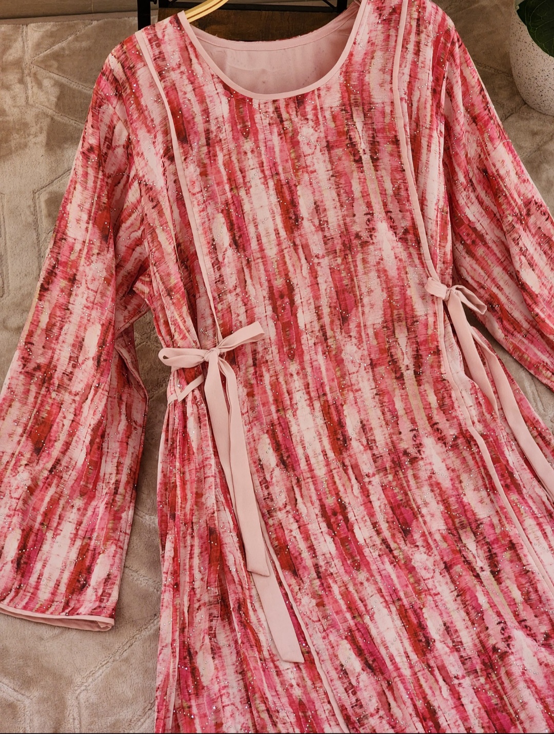 جلابية شيفون مفصص٦