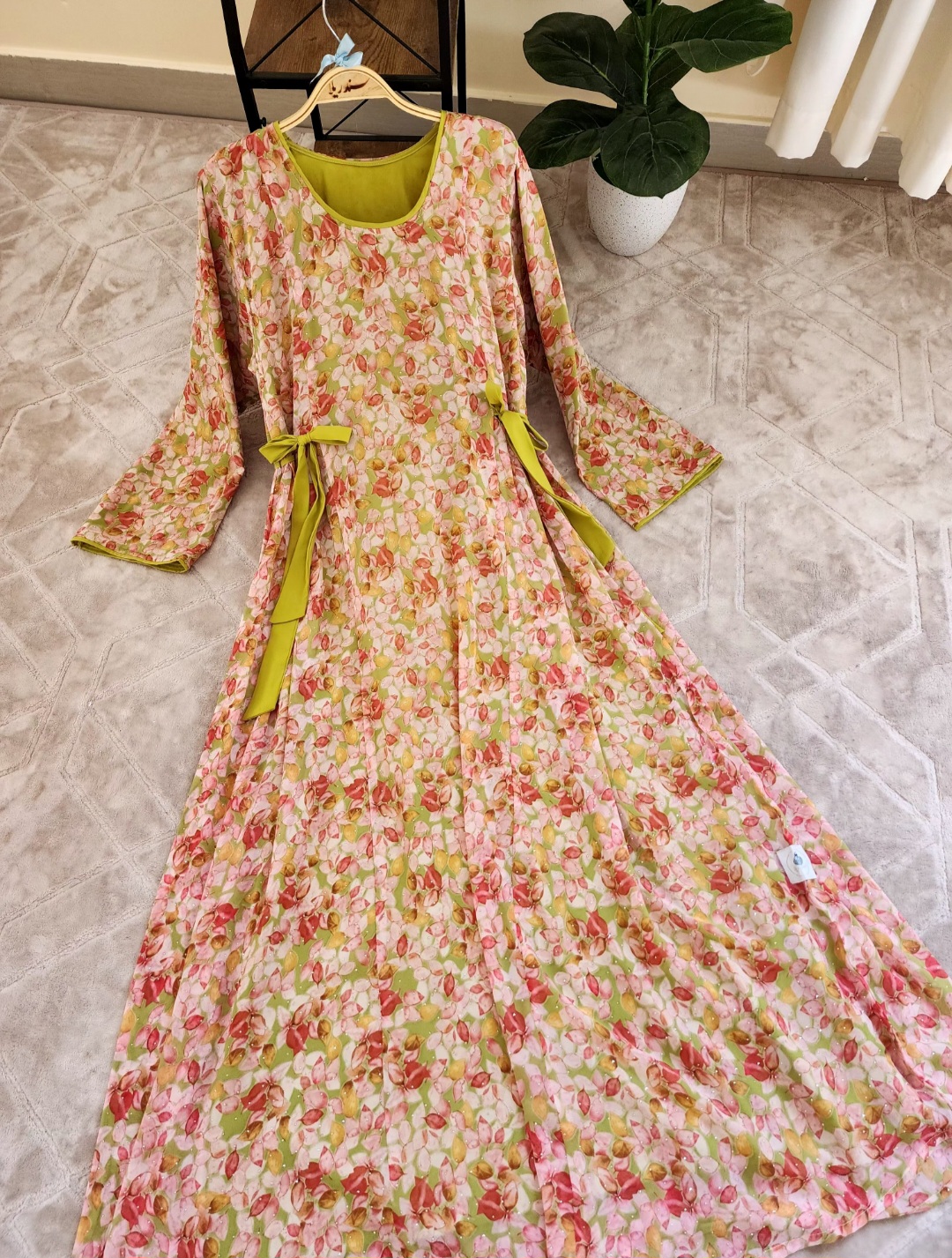 جلابية شيفون مفصص٨