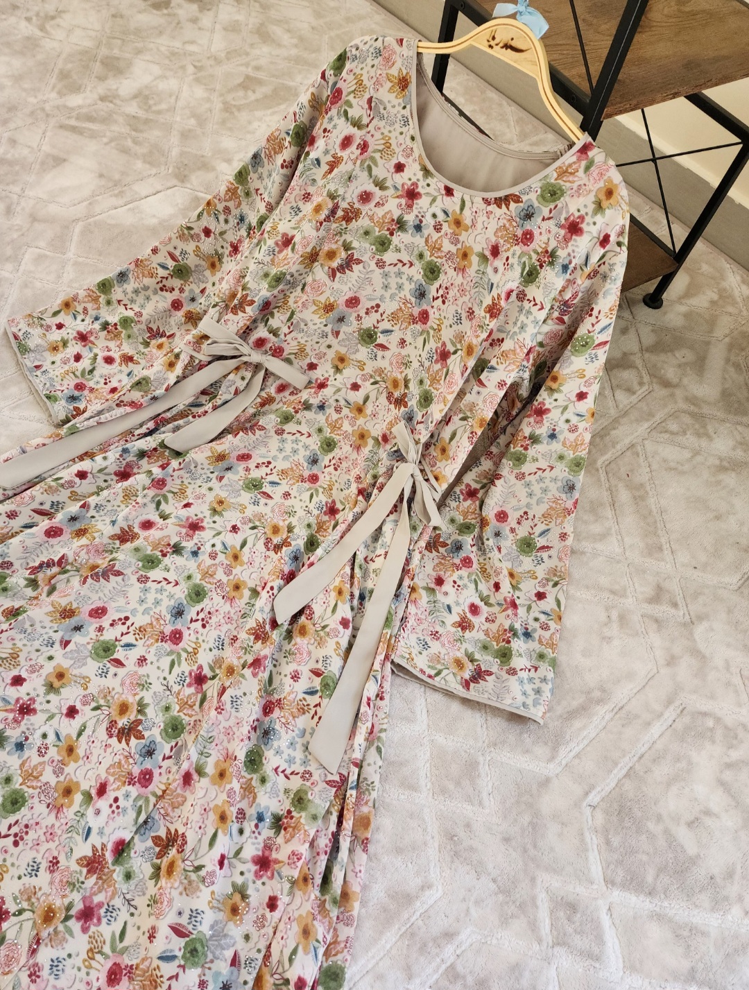 جلابية شيفون مفصص١١