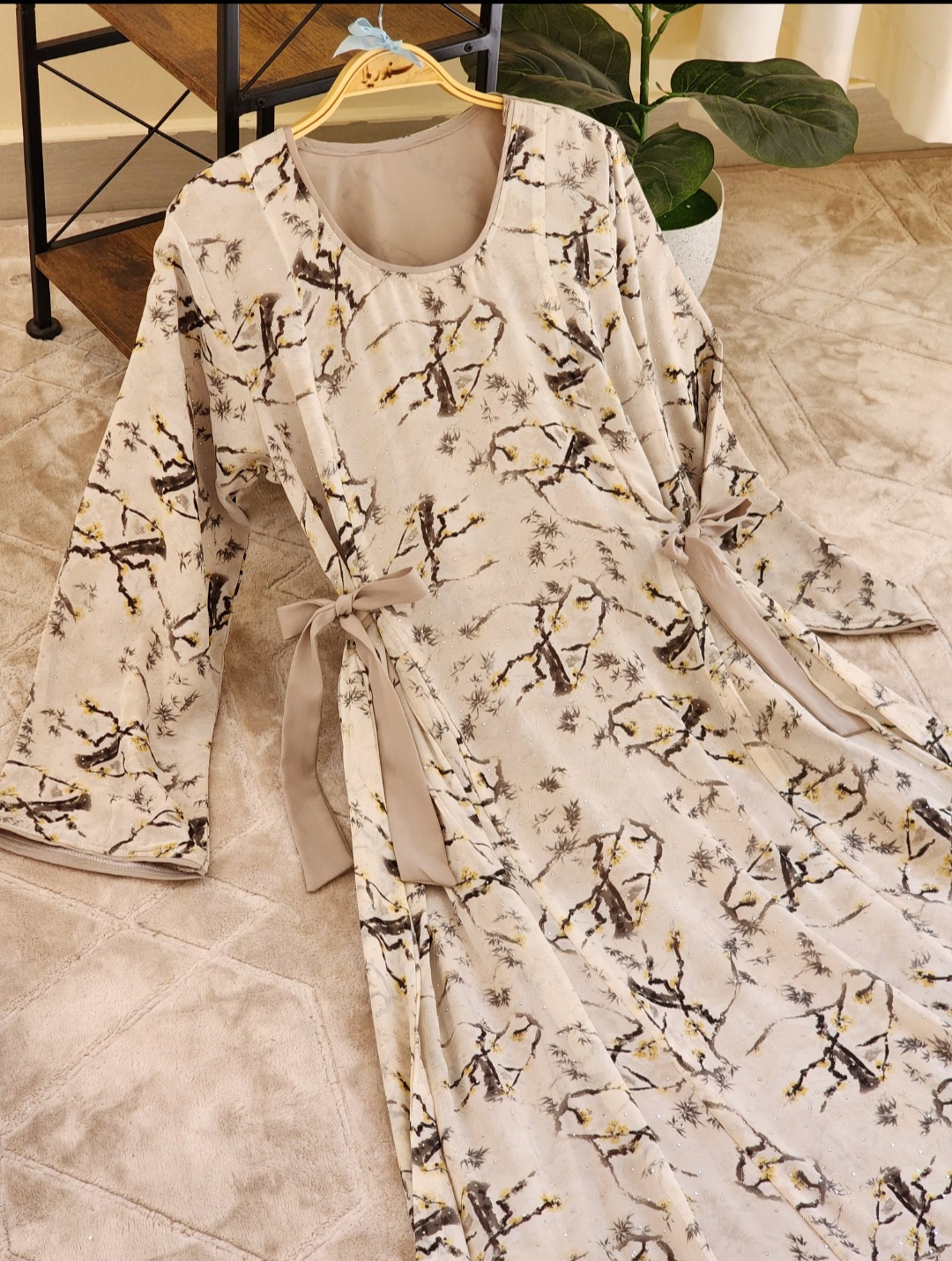 جلابية شيفون مفصص٩