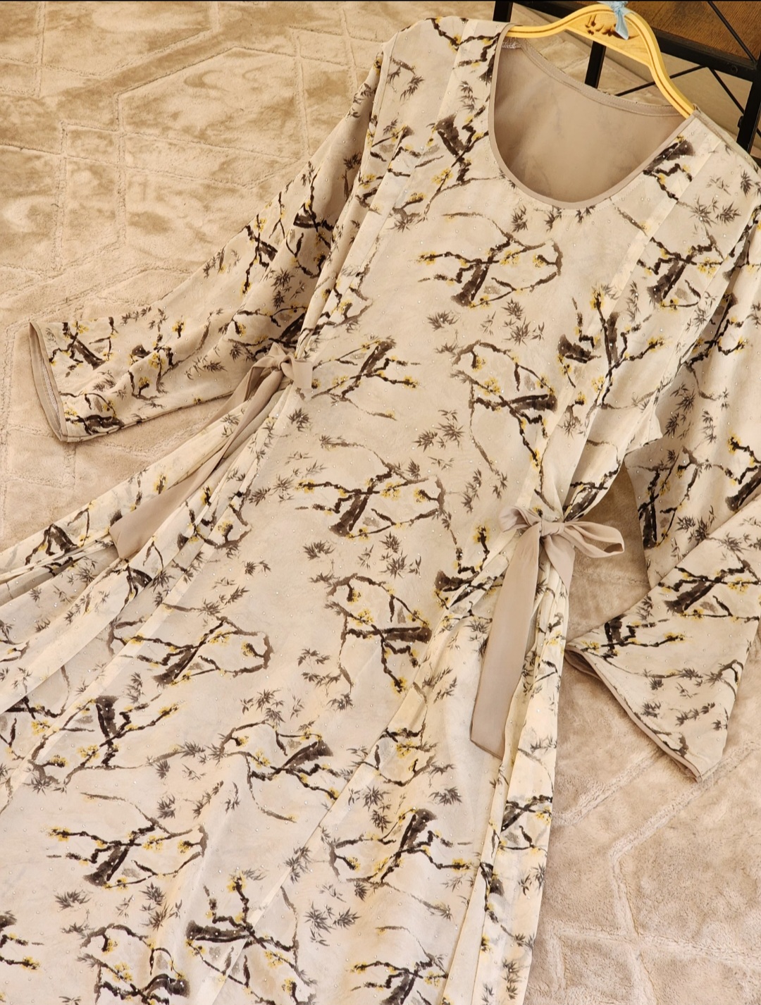 جلابية شيفون مفصص٩