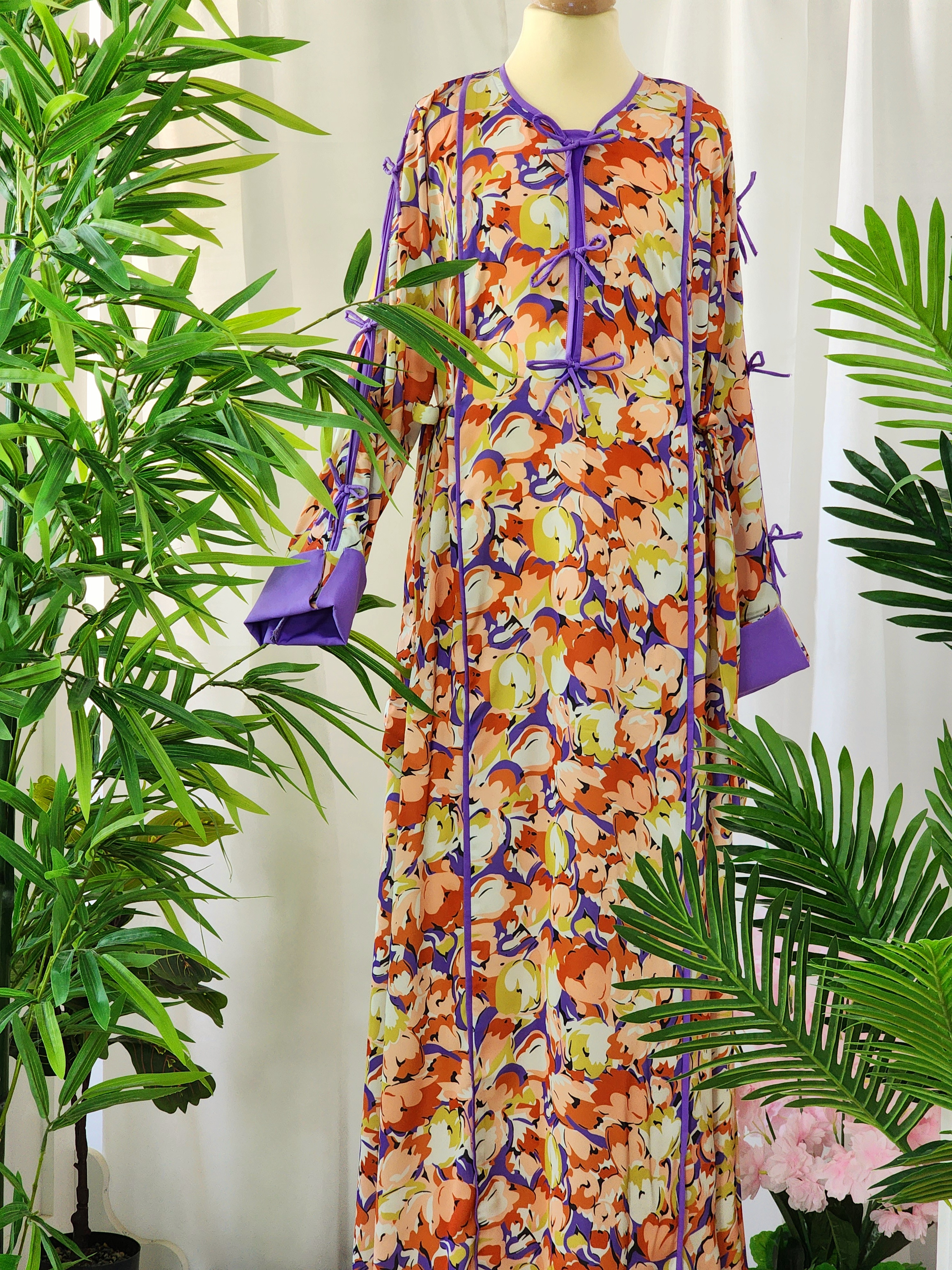 جلابية الفيونكات- بنفسجي