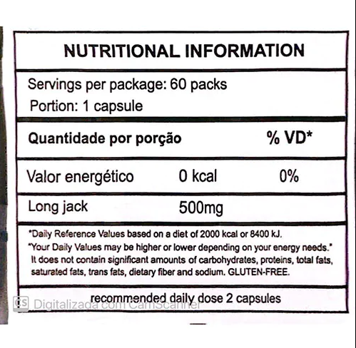 Long Jack Malaysian 60CAPS