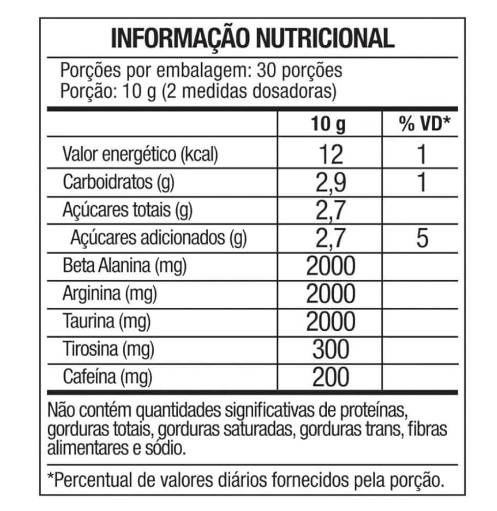 Pré-treino Diabo Verde The Tank FTW 300G