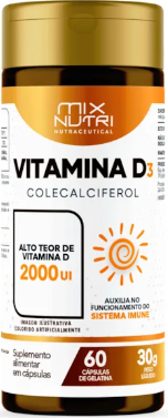 Vitamina D3 Mix Nutri 2000 UI 60CAP
