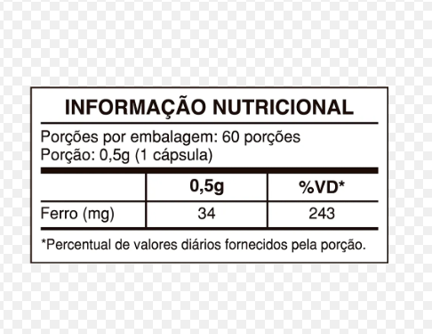 Ferro Quelato 60CAPS