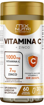 Vitamina C + Zinco Mix Nutri 60CAP