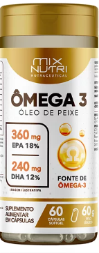 Ômega 3 Óleo de Peixe 60CAP