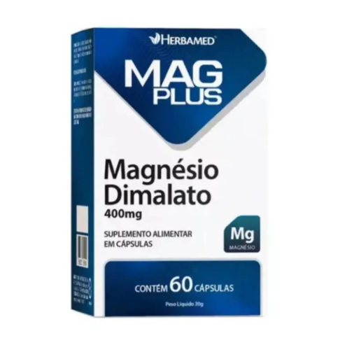 Magnésio Dimalato 400mg 60CAPS