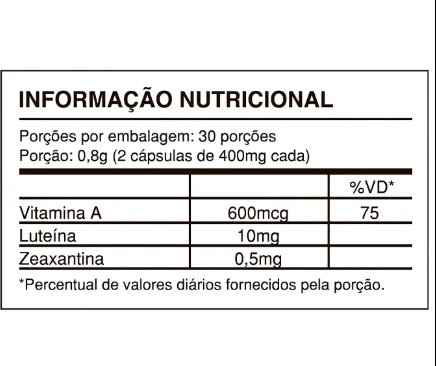 Luteína + Zeaxantina 60CAPS