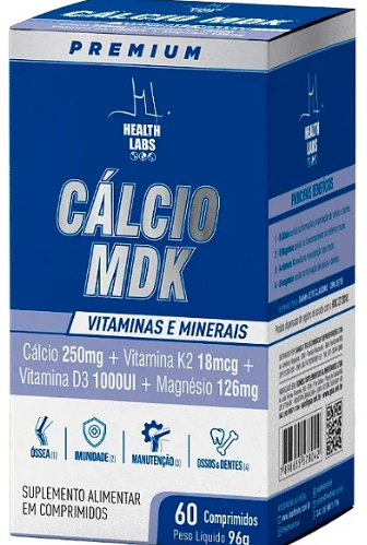 Cálcio MDK Health Labs 60 COMPRIMIDOS