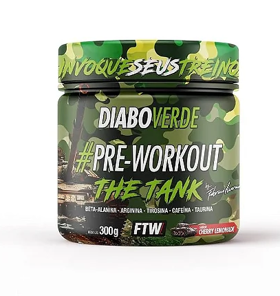 Pré-treino Diabo Verde The Tank FTW 300G